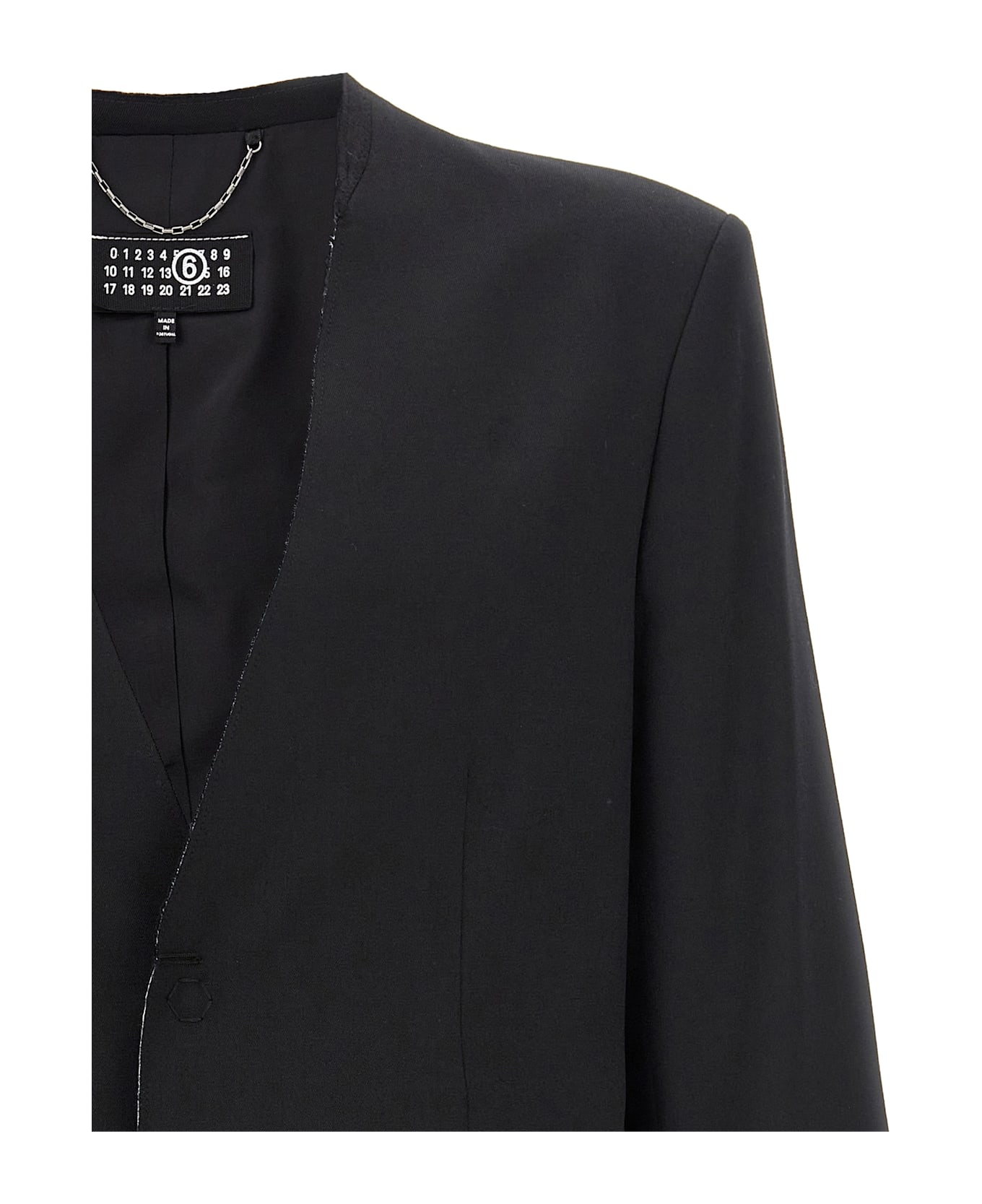 MM6 Maison Margiela Single-breasted Blazer - Black