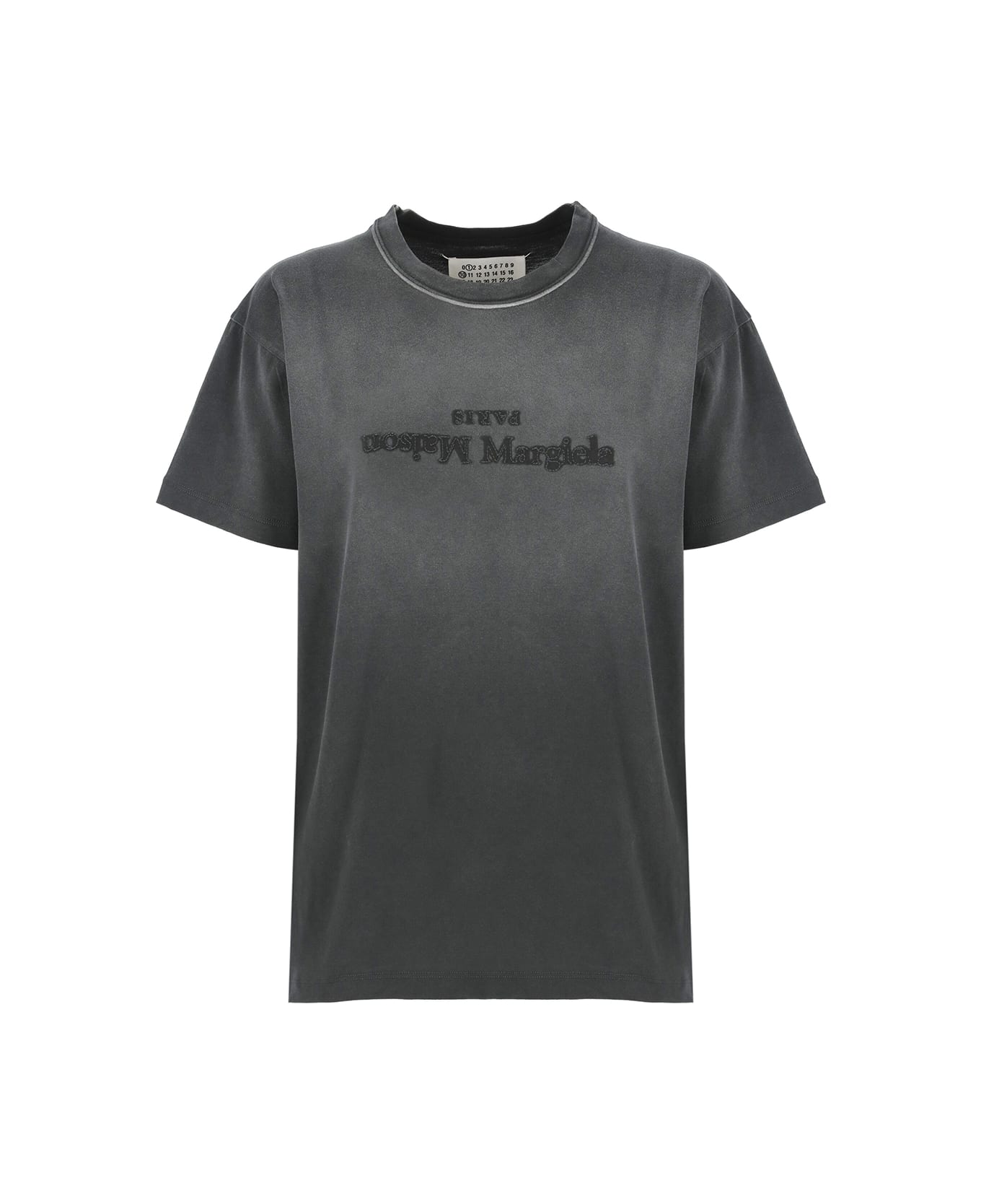 Maison Margiela Reverse Logo-printed Crewneck T-shirt - Grey