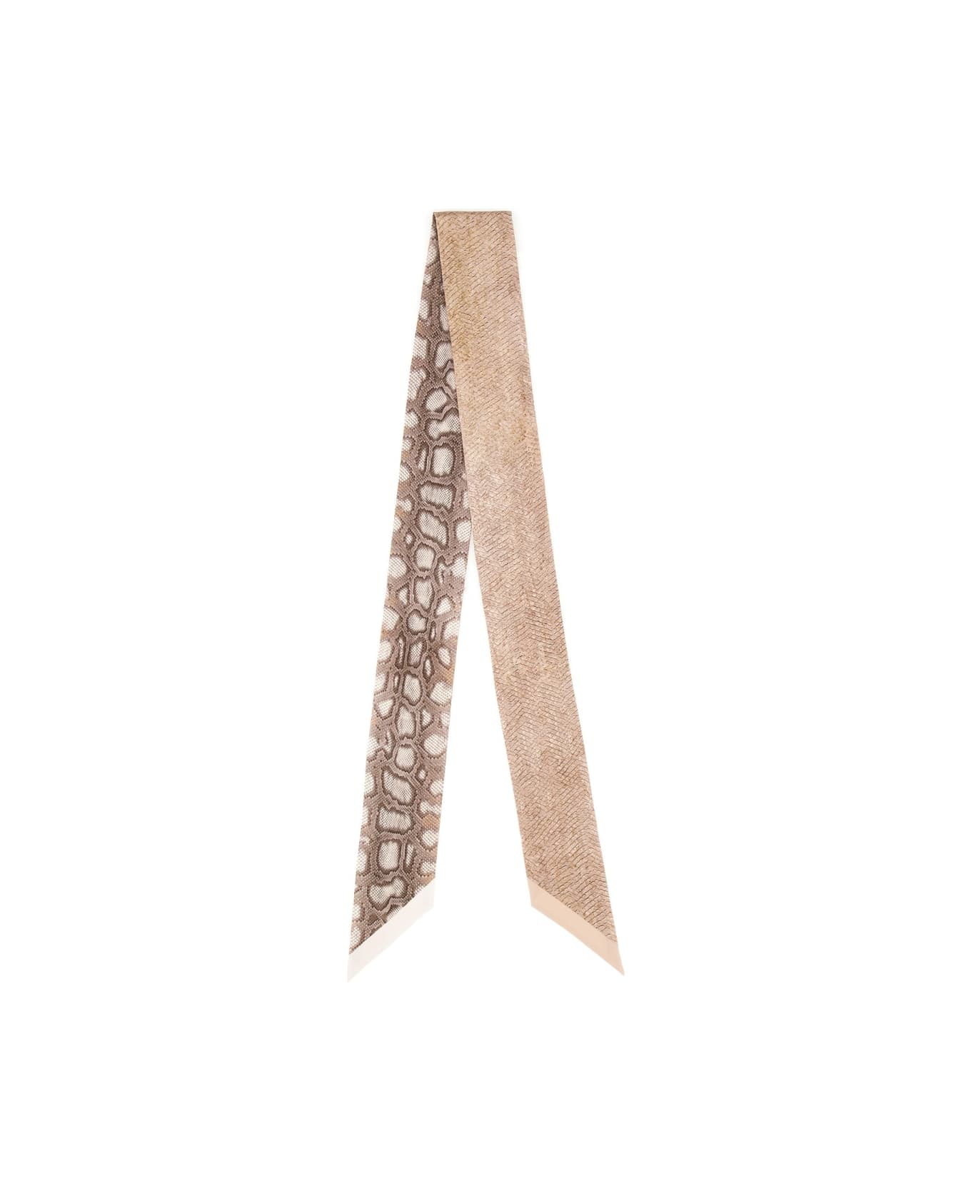 Ferragamo Silk Bandeau - BEIGE