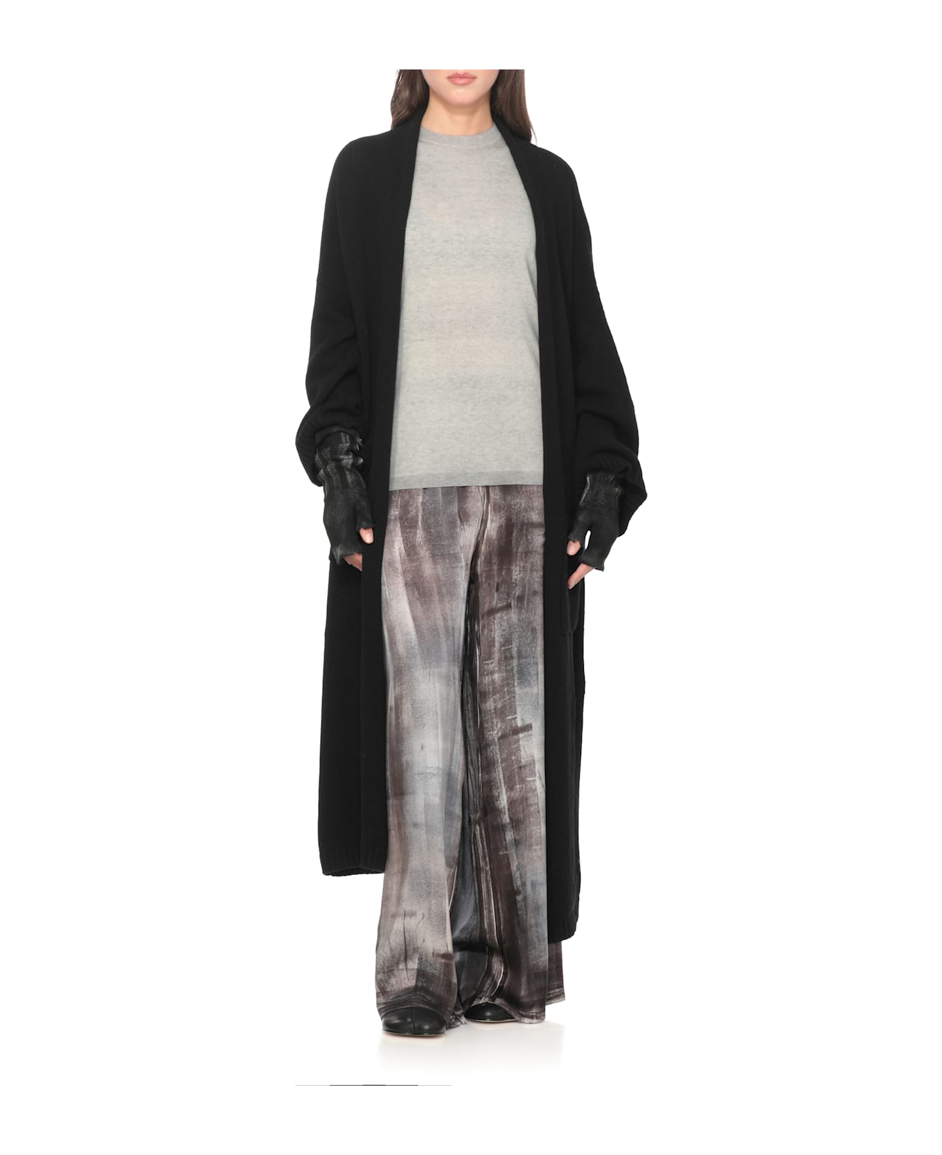 Avant Toi Wool And Cashmere Long Cardigan - Black カーディガン