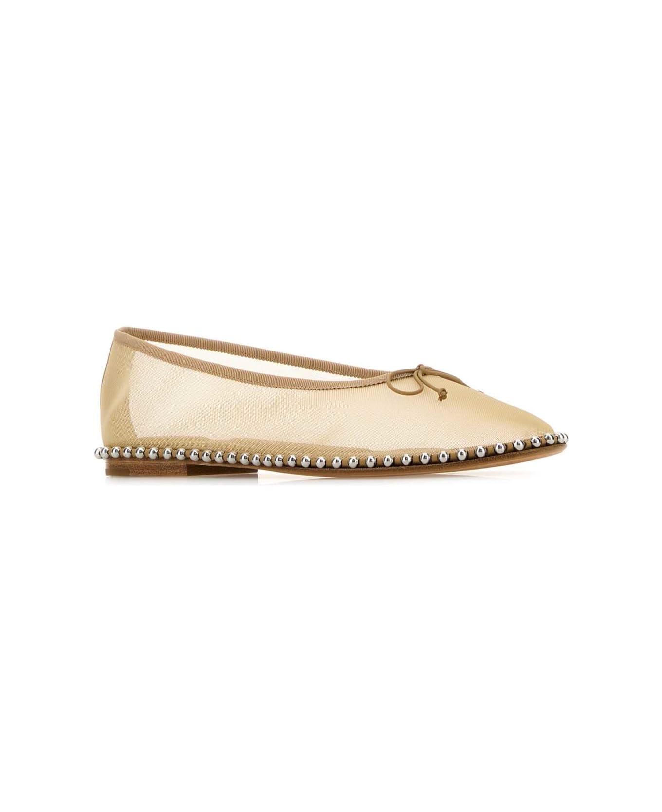 Alexander Wang Beige Mesh Lina Ballerinas - NUDE