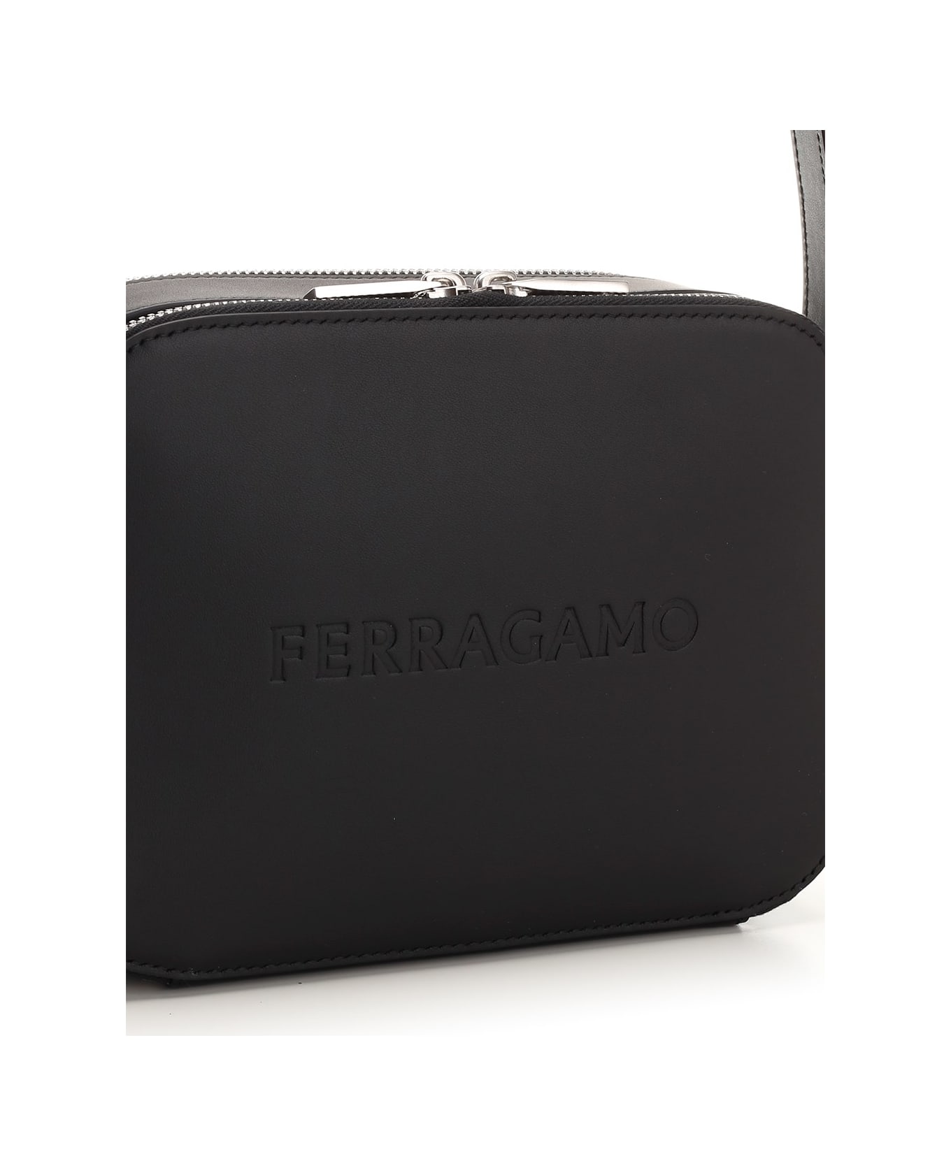 Ferragamo Crossbody Camera Case - BLACK ショルダーバッグ