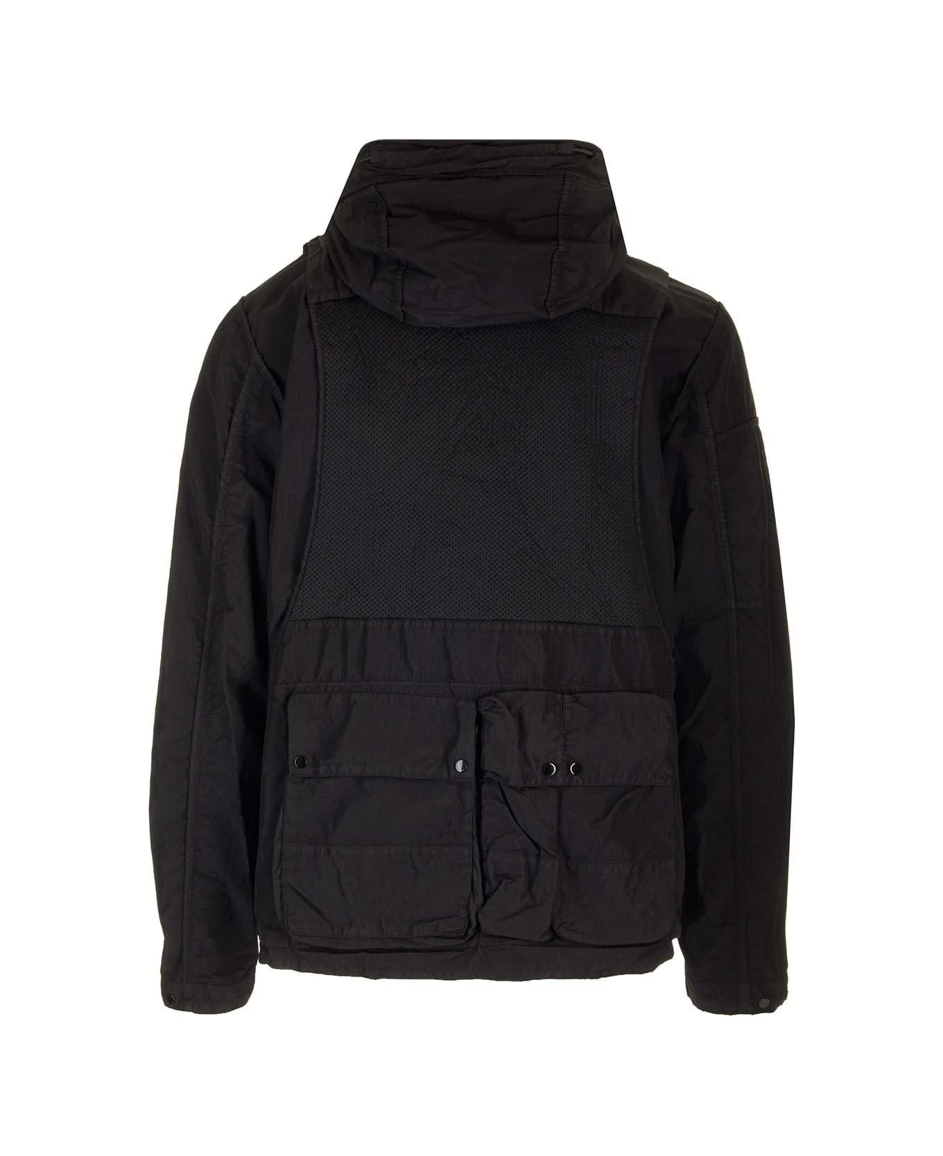 C.P. Company Reversible Hooded Jacket - Black