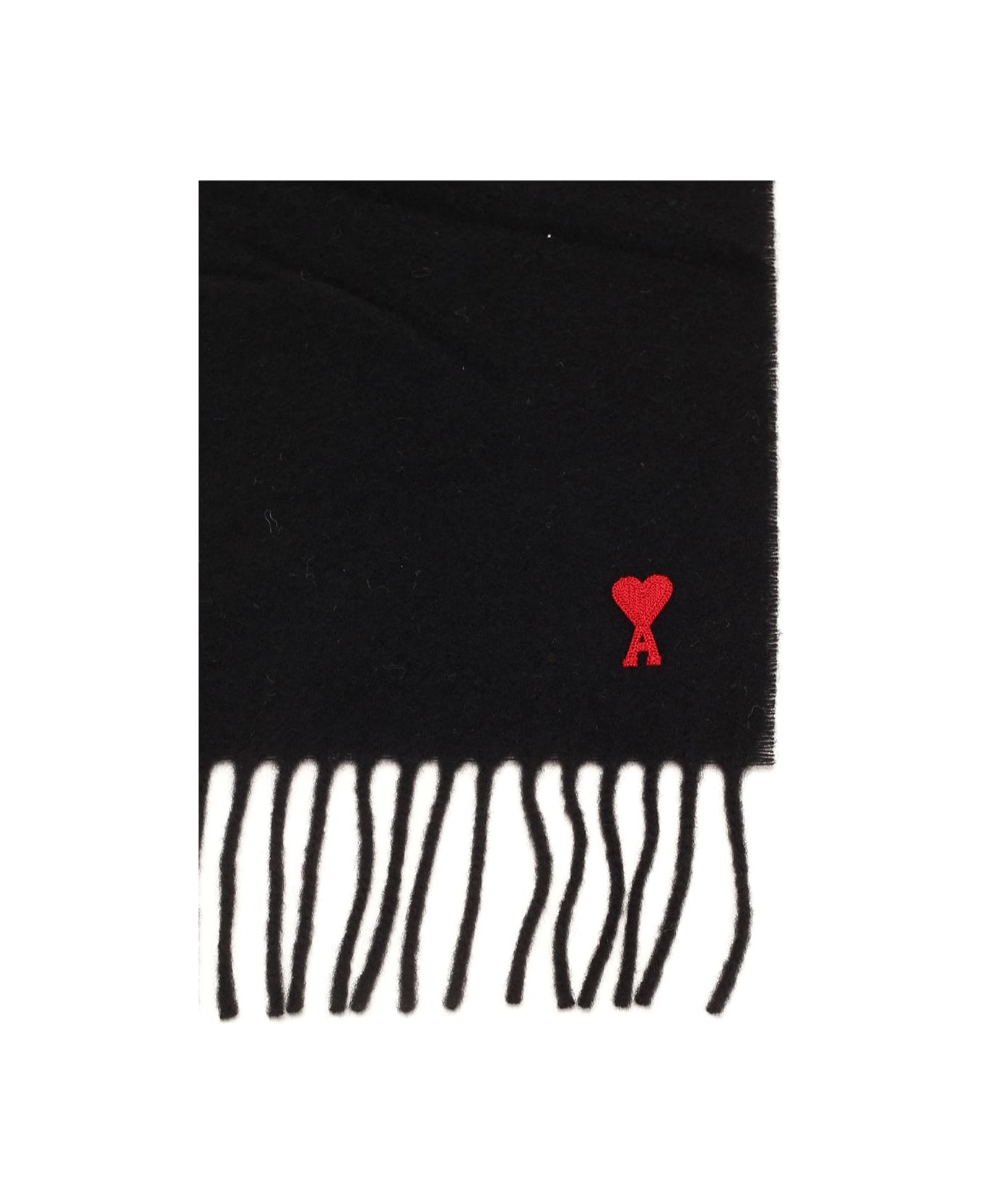Ami Alexandre Mattiussi Wool Scarf - Black