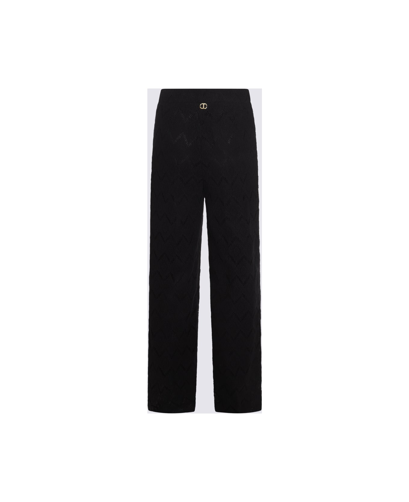 TwinSet Black Cotton Pants - Black