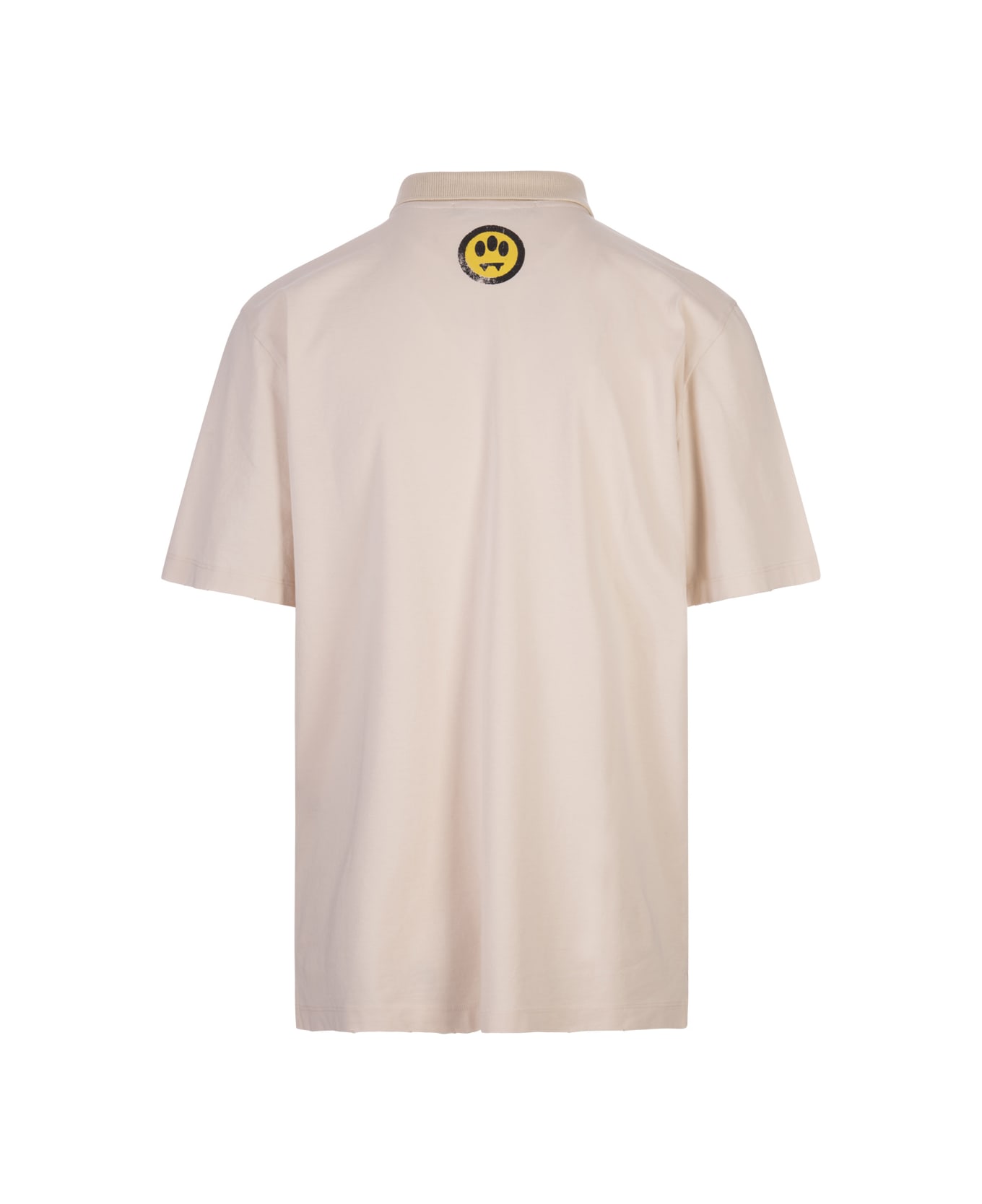 Barrow Dove Polo Shirt With Logo And Smile - Brown