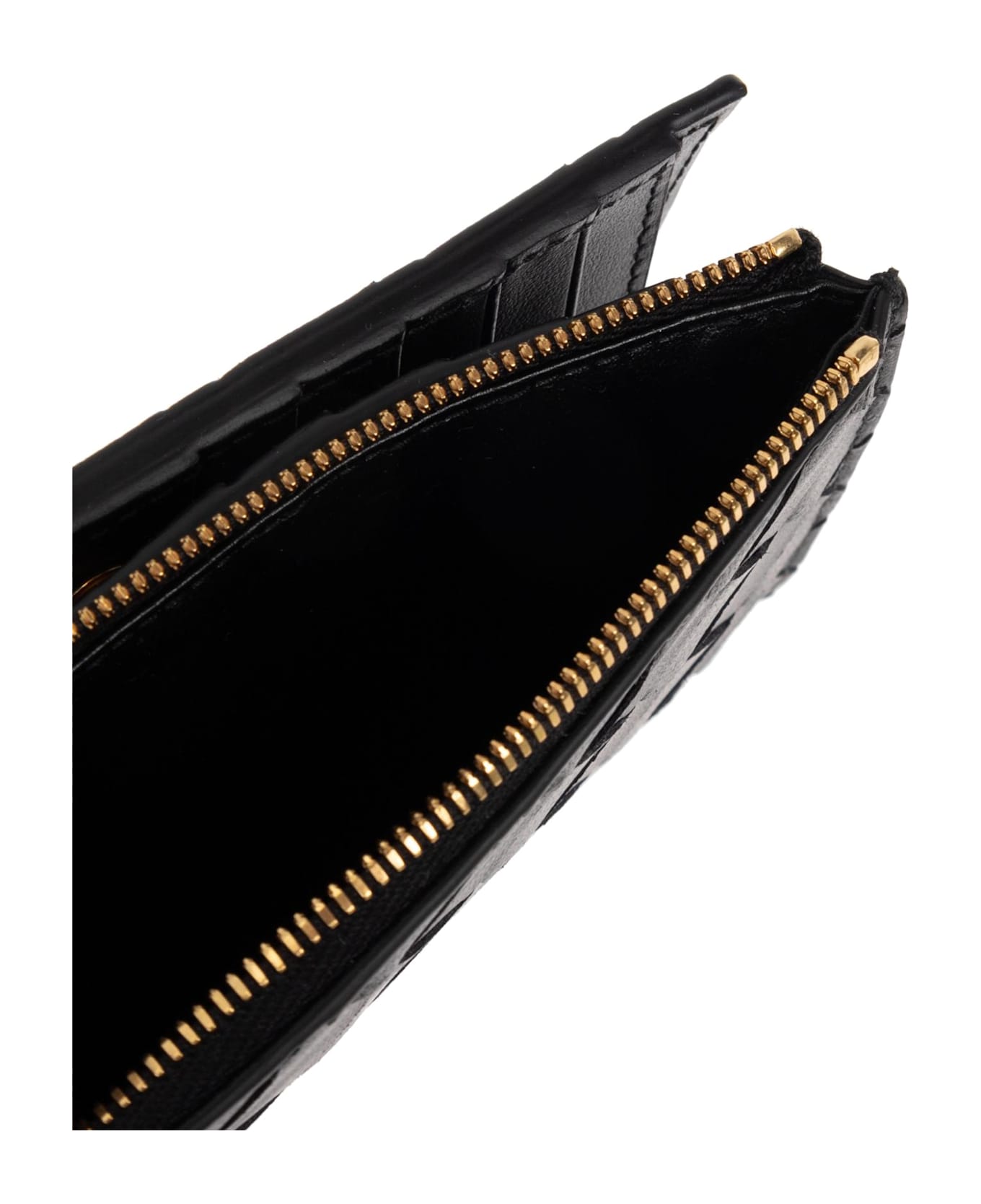 Bottega Veneta Leather Wallet - BLACK
