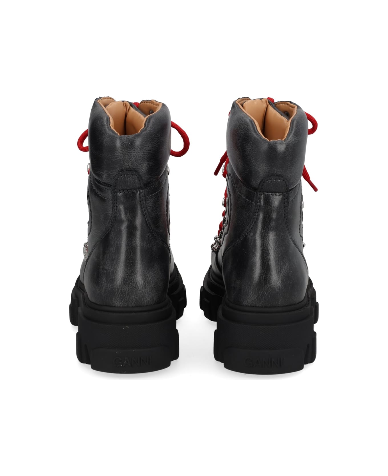 Ganni Hiking Boot - BLACK