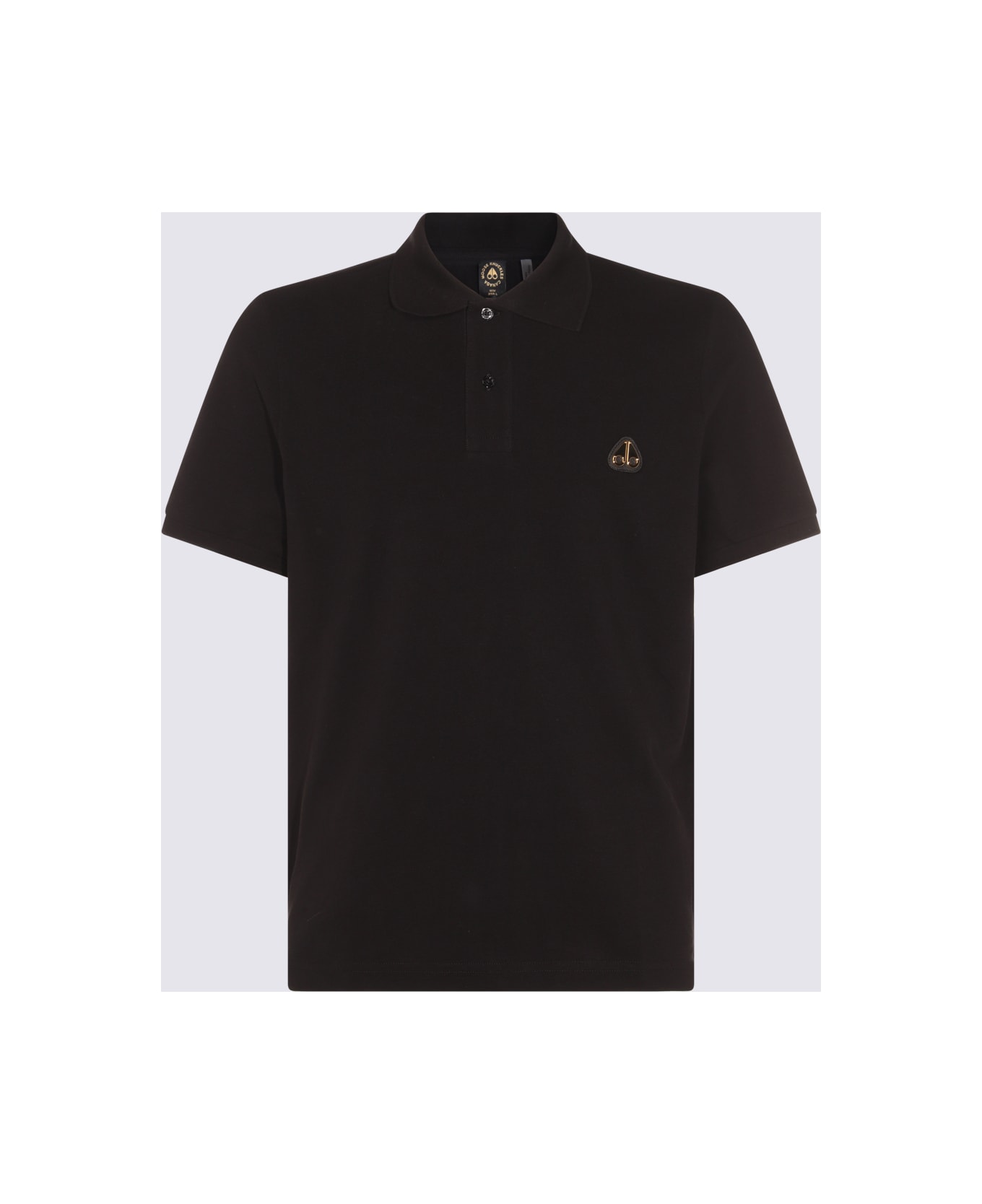 Moose Knuckles Black Cotton T-shirt - Black