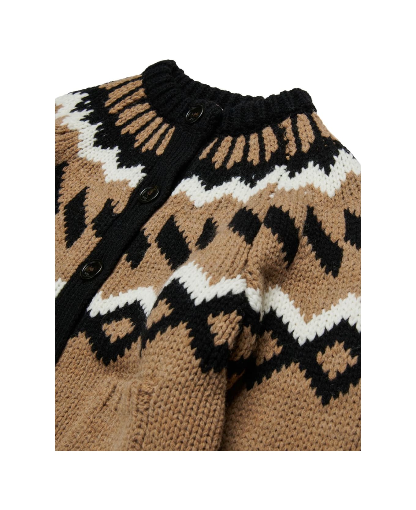 N.21 Nº21 Kids Patterned Cardigan - Geige
