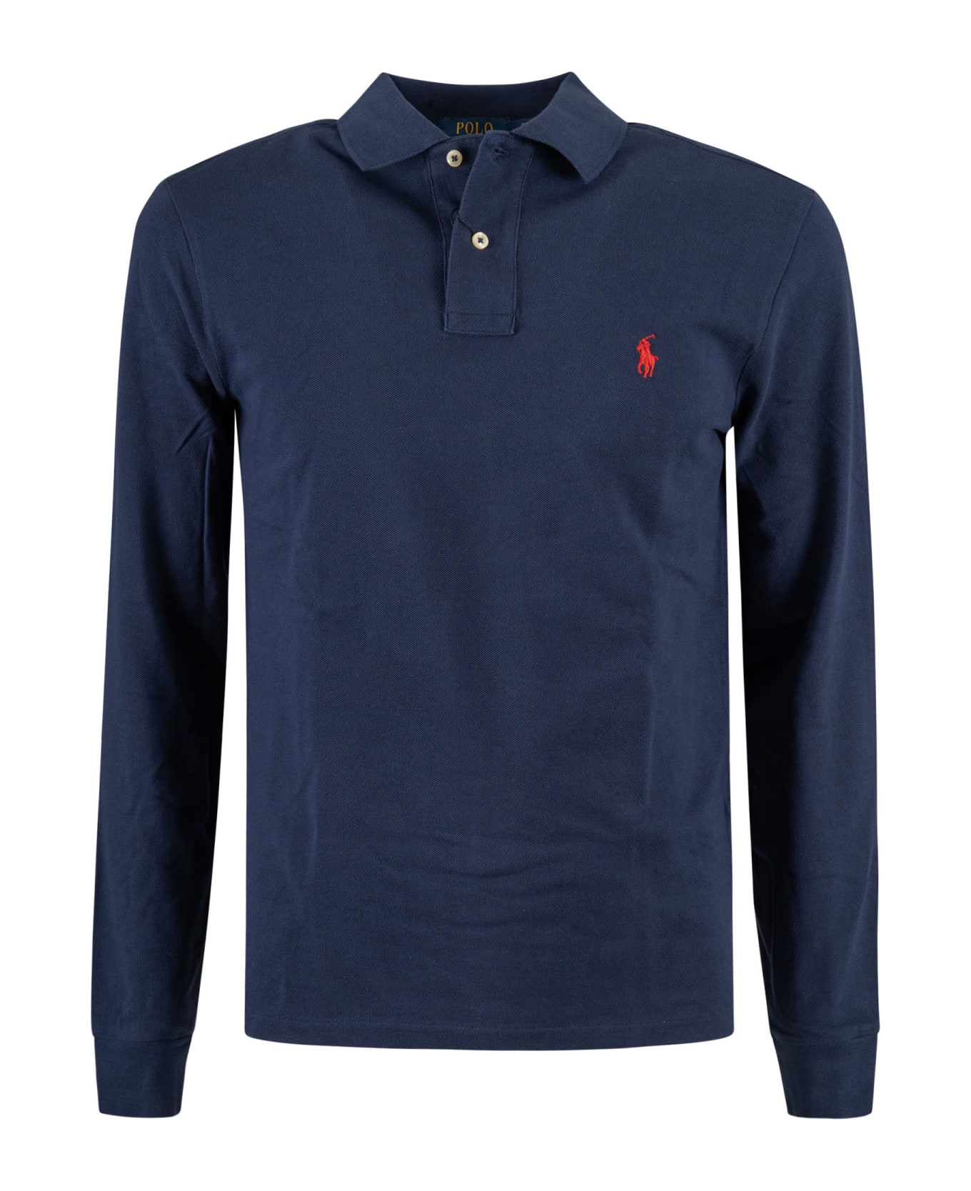 Ralph Lauren Long-sleeved Polo Shirt - Newport Navy