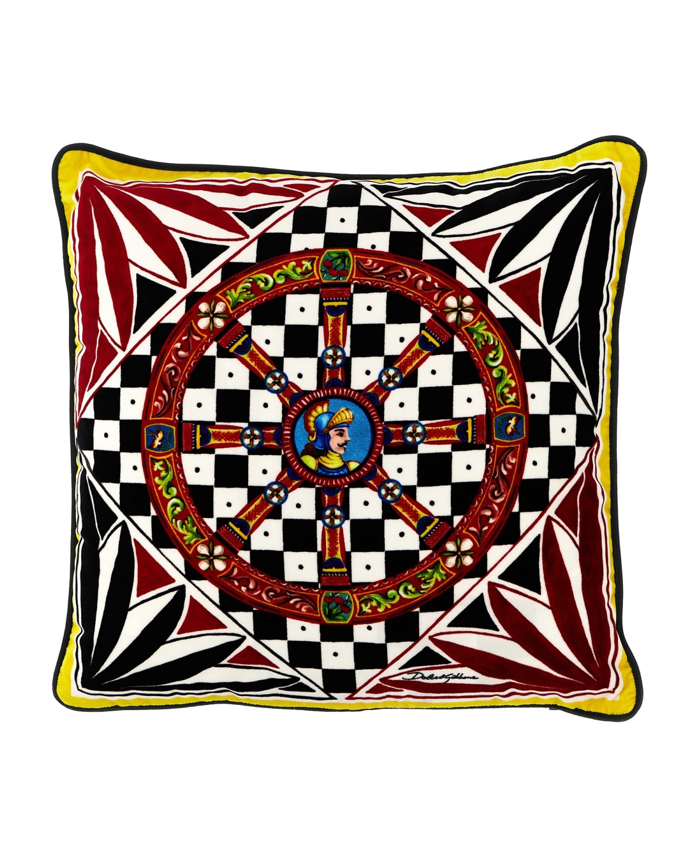 Dolce & Gabbana 'carretto Siciliano' Small Cushion - Multicolor
