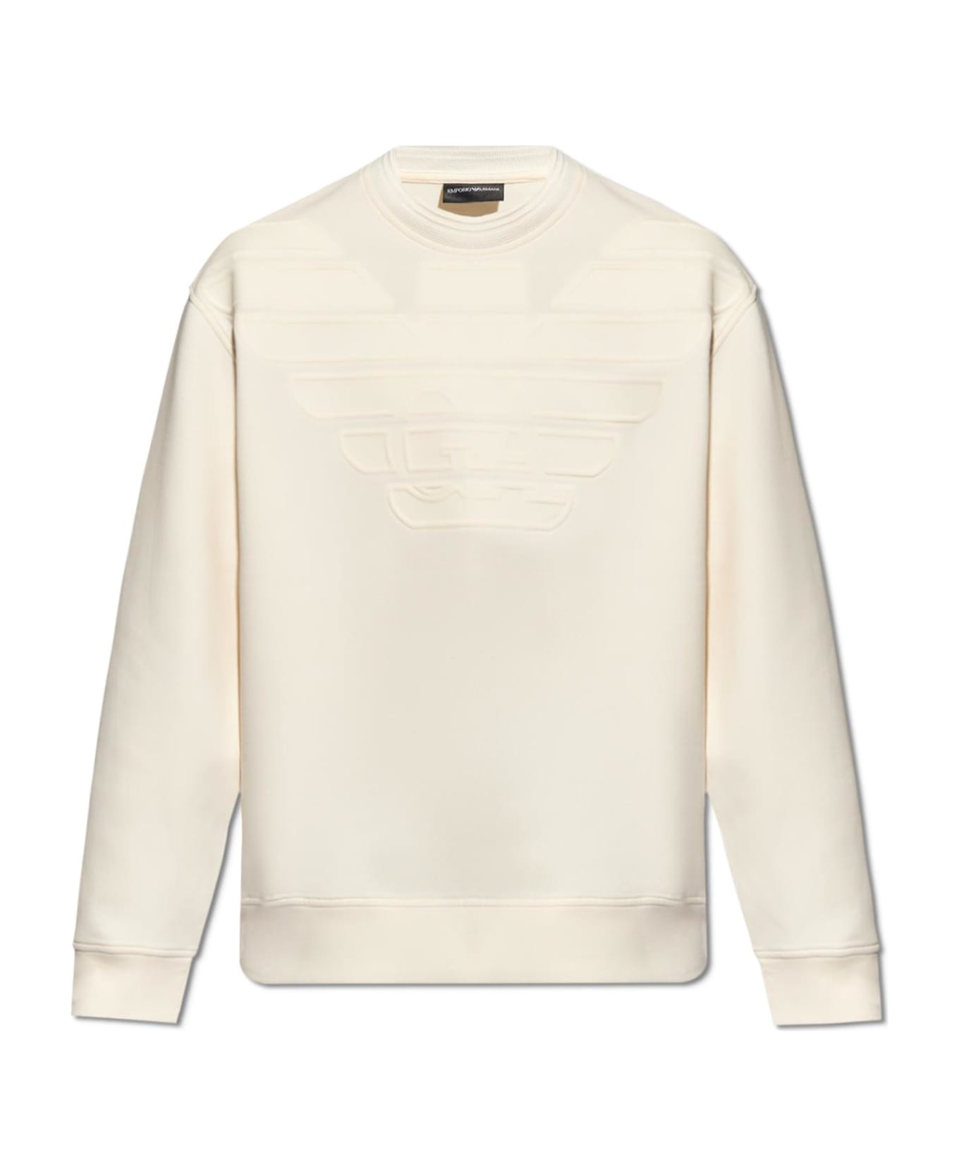 Emporio Armani Sweatshirt With Logo - White フリース