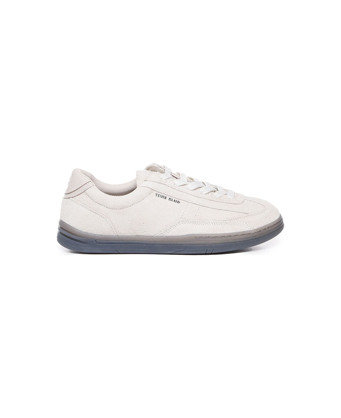 Stone Island Sneakers In Suede - Beige