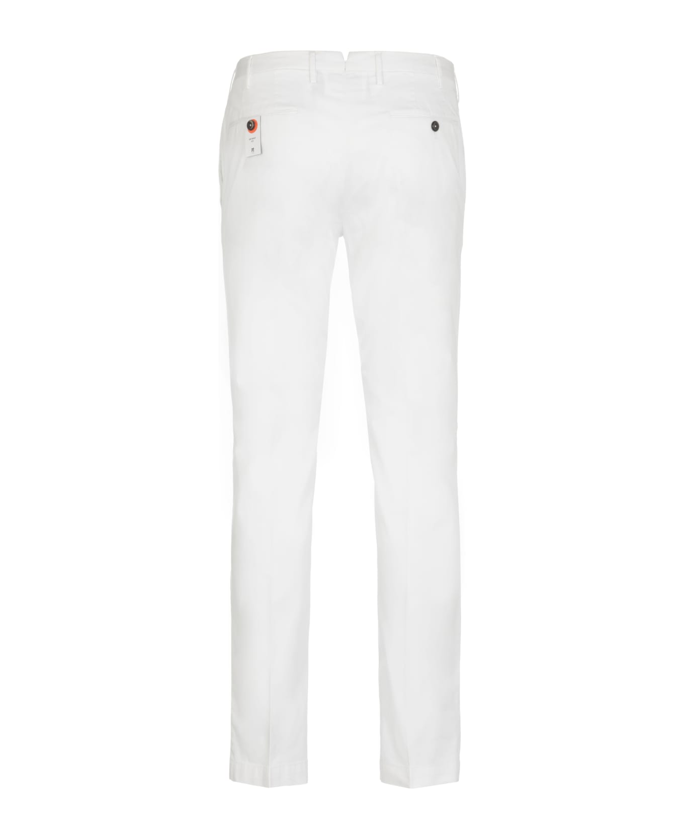 PT Torino Cotton Trousers - White ボトムス