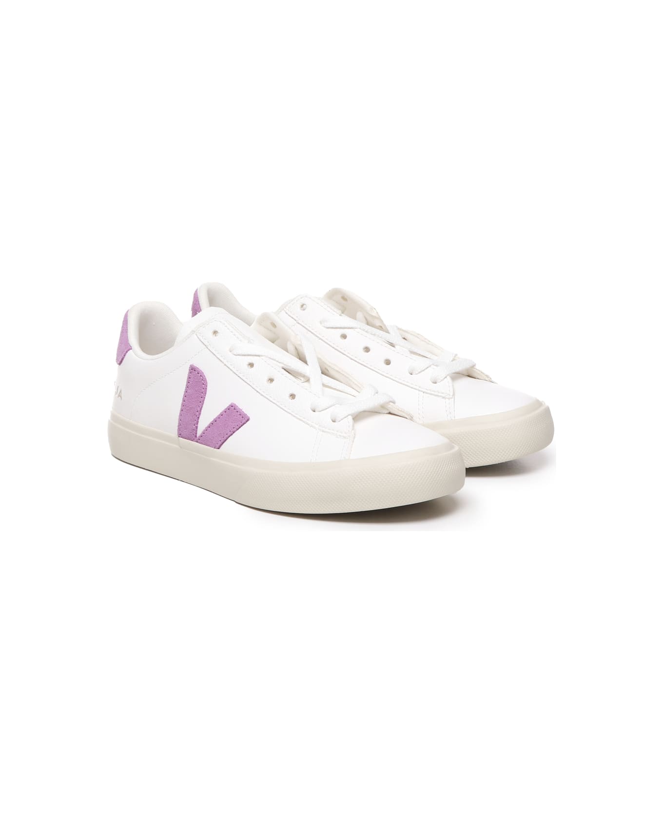 Veja Logo Sneakers - White, purple
