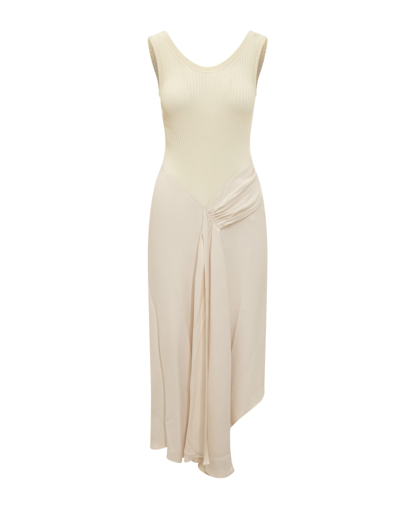Victoria Beckham Asymmetrical Dress - CREAM