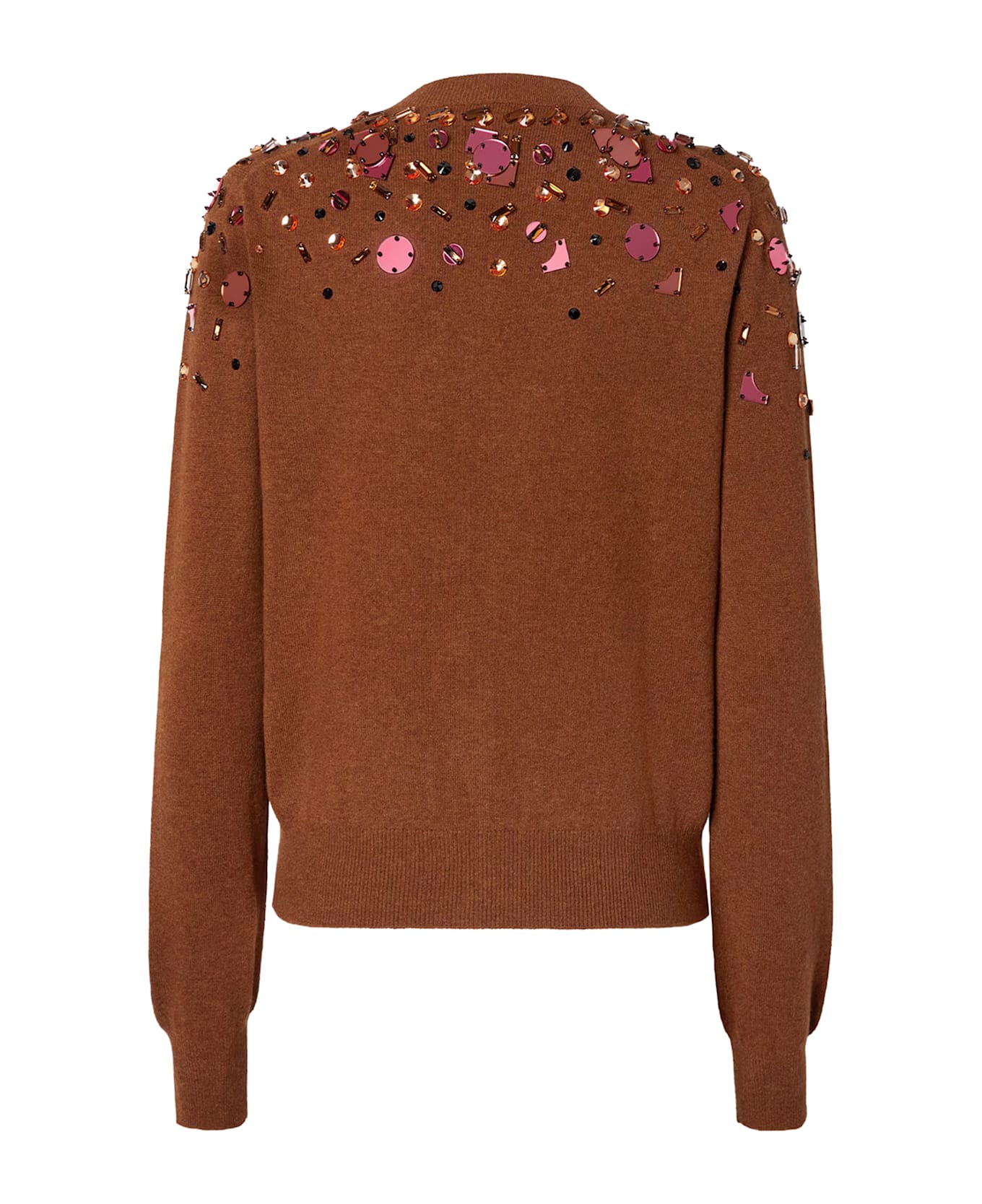 Fendi Wool And Cashmere Cardigan - BROWN