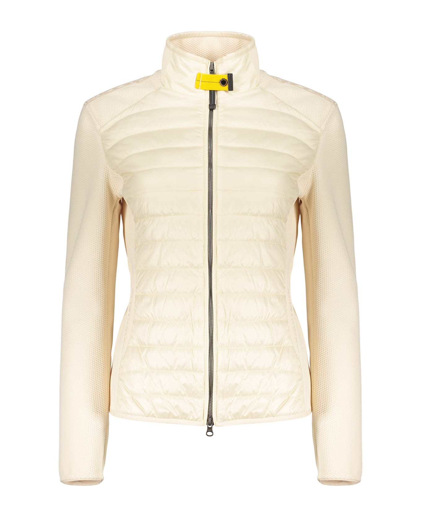 Parajumpers Lightweight Beige Jacket With Modern Colored Zipper - Ivory