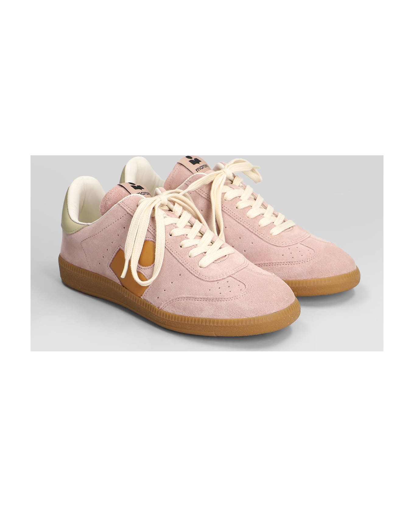 Isabel Marant Bryce Sneakers In Rose-pink Suede - rose-pink
