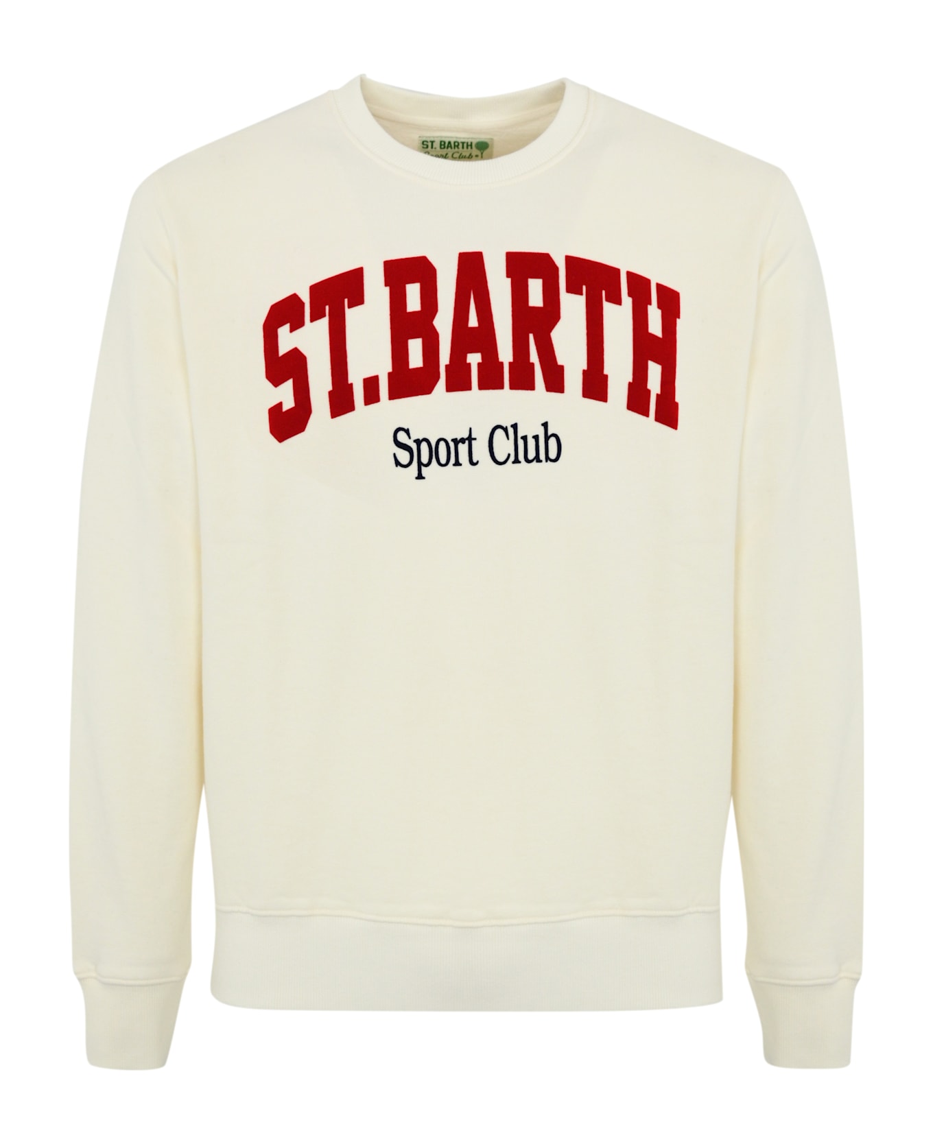 MC2 Saint Barth "sport Flock" Cotton Sweatshirt - Bianco