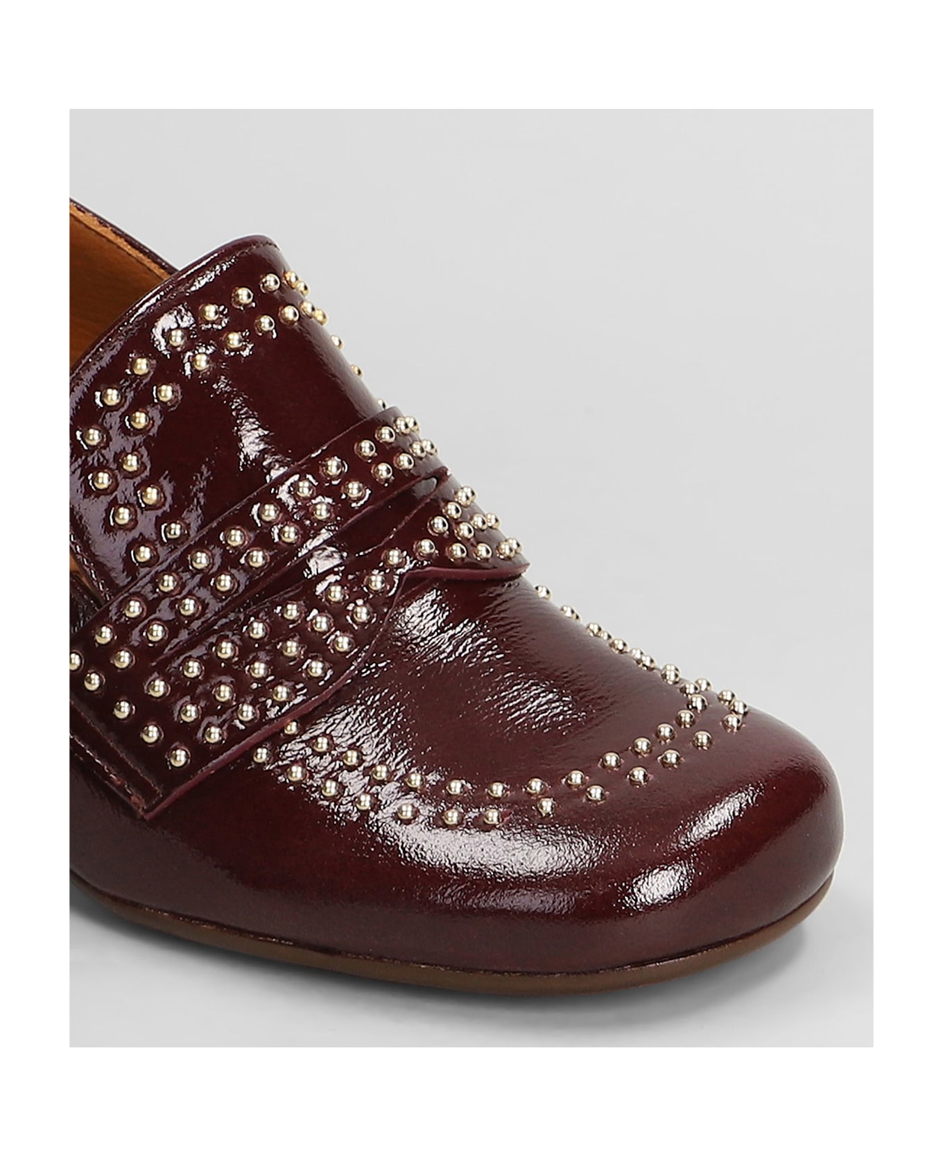 Chie Mihara Muleah Pumps In Bordeaux Leather - bordeaux