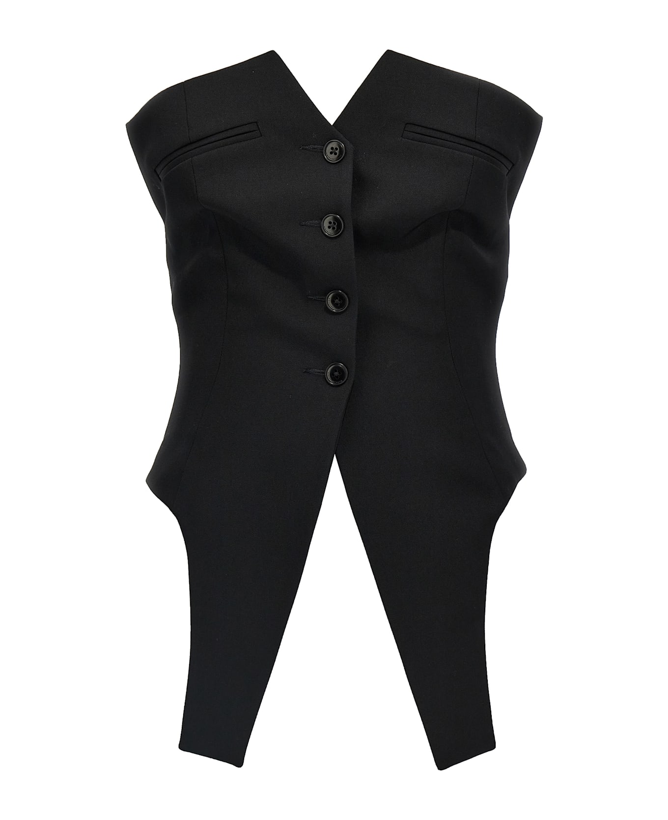 Alexander Wang Deconstructed Vest - Black