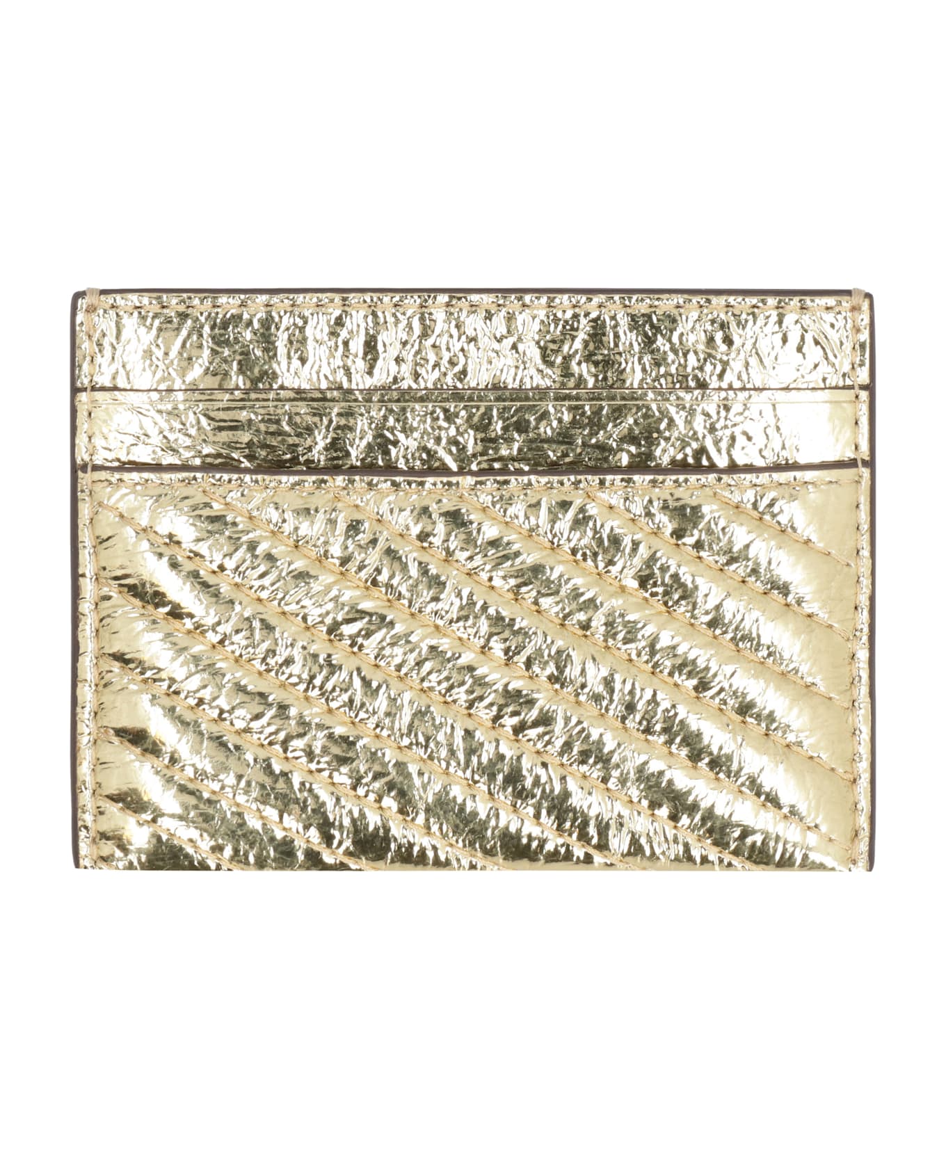 Tory Burch Kira Metallic Leather Card Holder - Gold