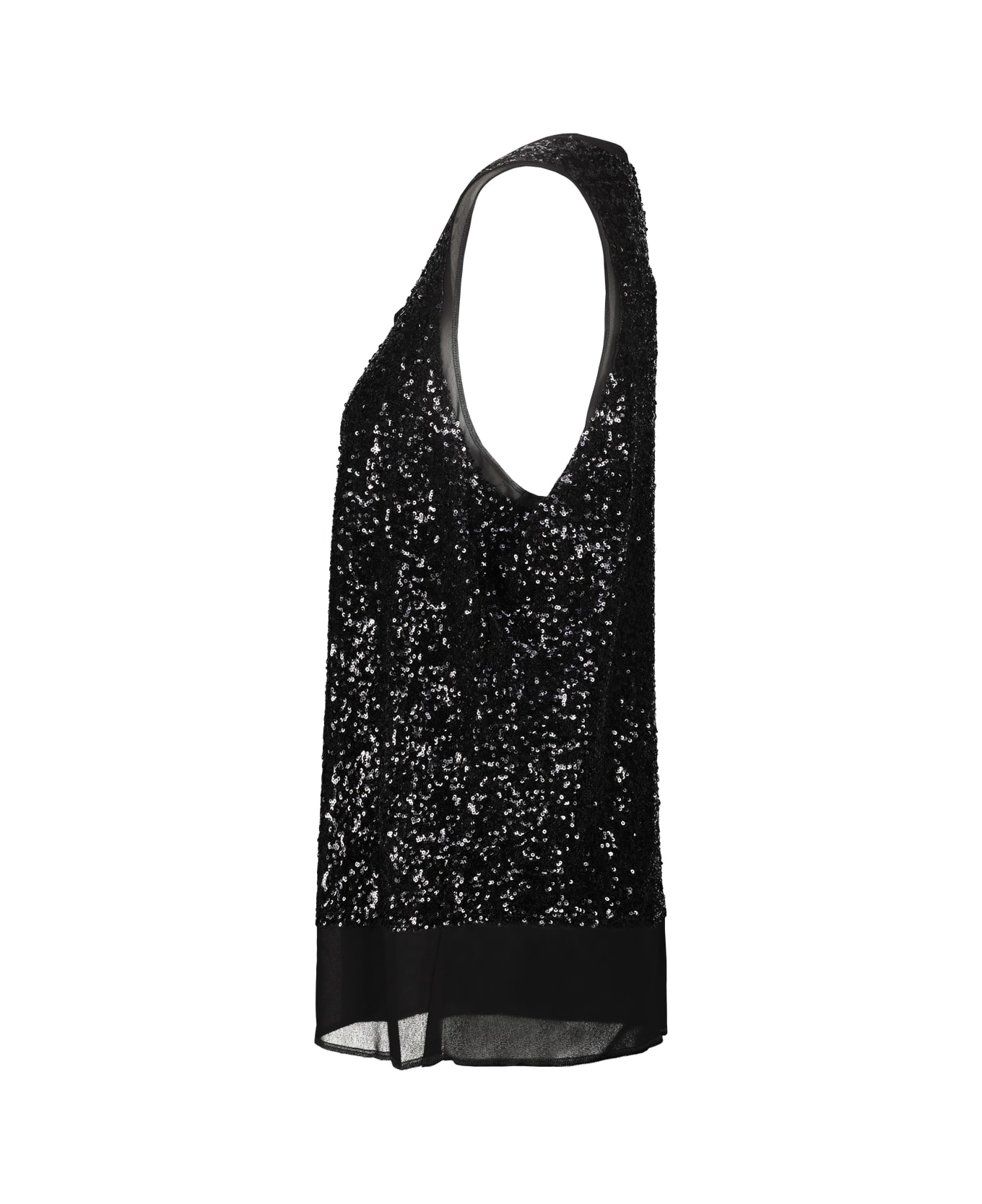 Comme des Garçons Micro Sequin Top - Black