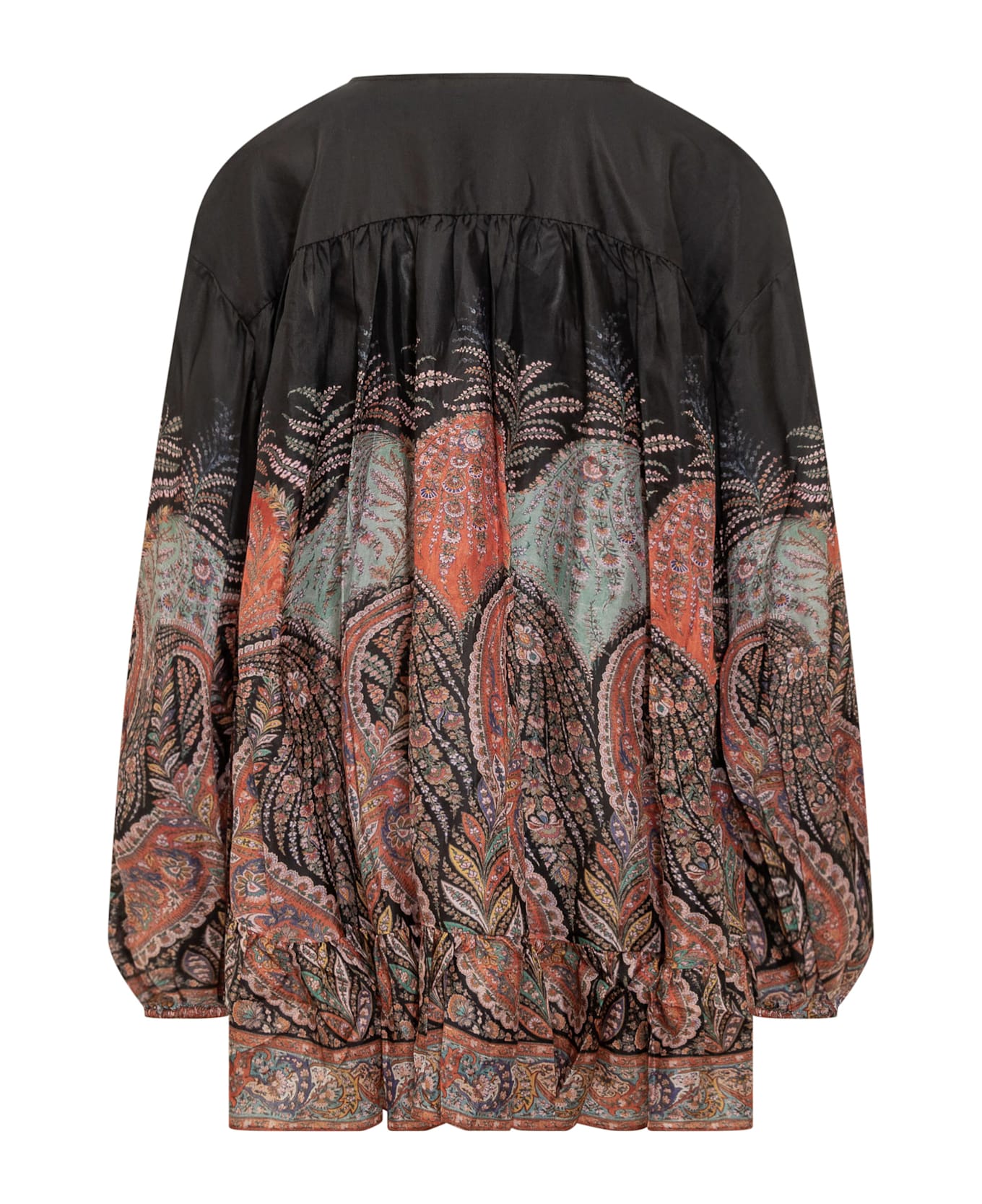 Zimmermann Rhiannon Blouse - BLACK PAISLEY