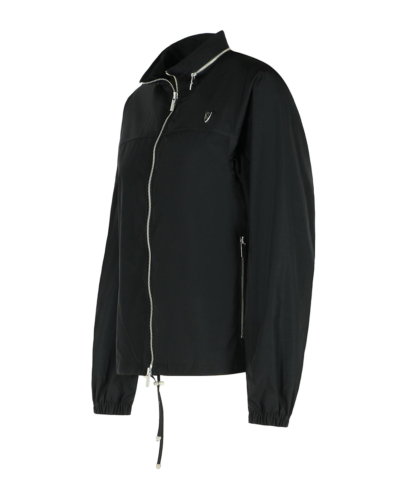 Burberry Black Cotton Blend Jacket - Black