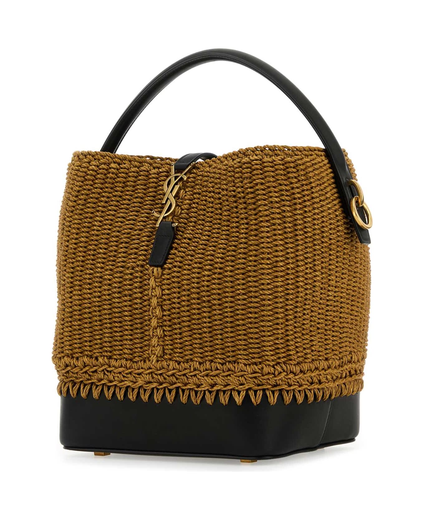 Saint Laurent Raffia Le 37 Bucket Bag - RAFFIA
