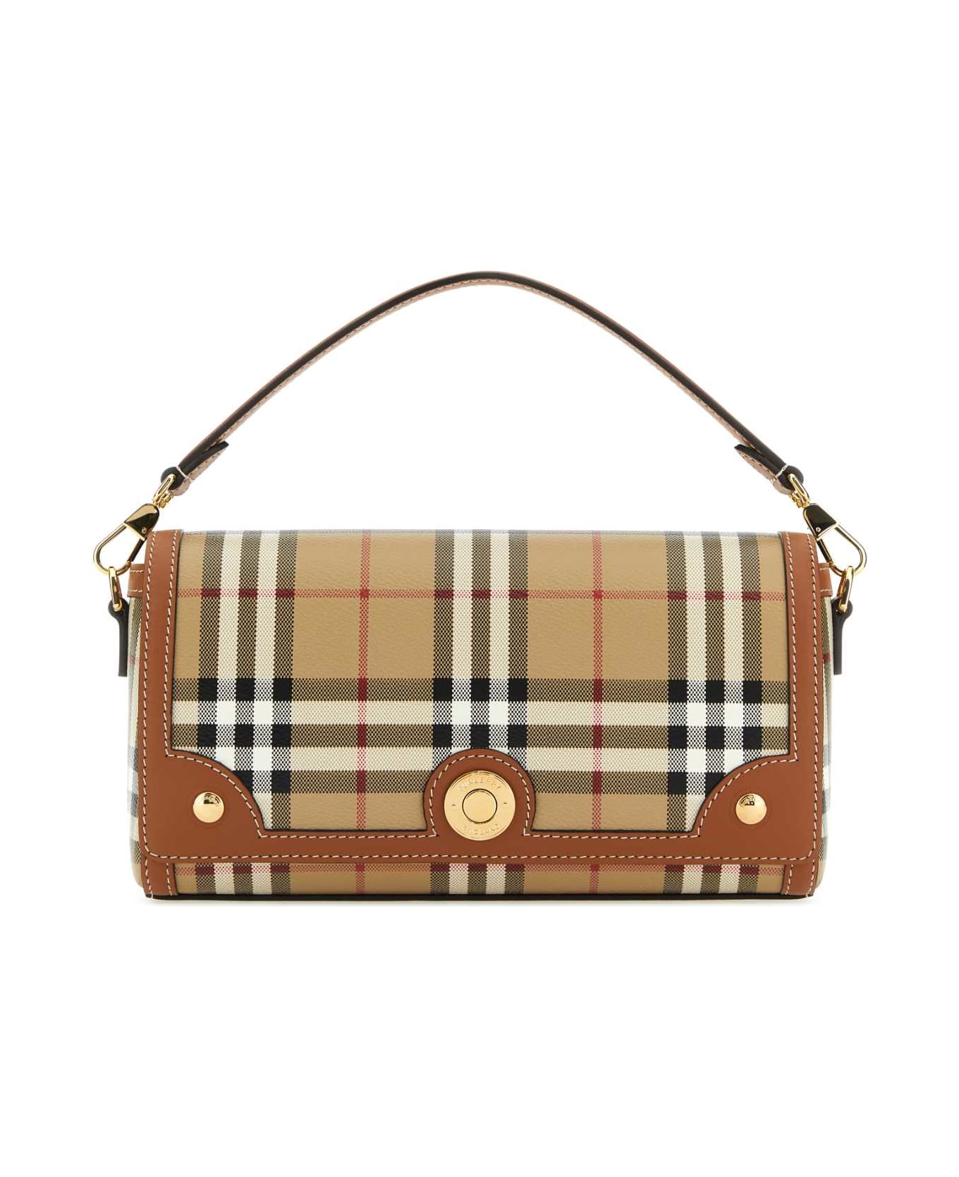 Burberry Printed Canvas Note Handbag - BRIARBROWN
