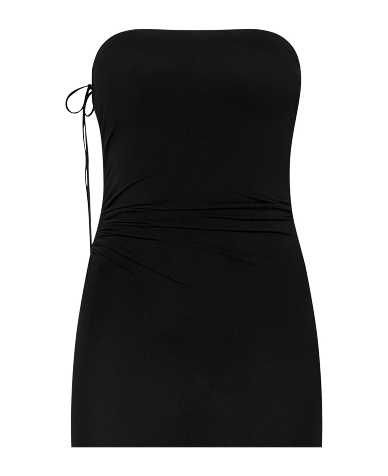 Wolford Fatal Strapless Ruched Mini Dress - Black