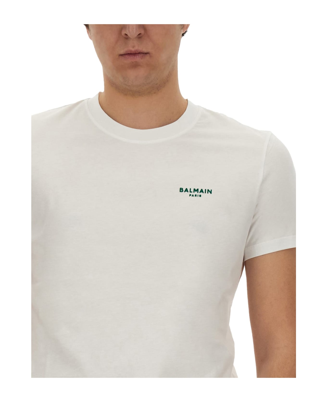 Balmain T-shirt With Logo - BIANCO シャツ