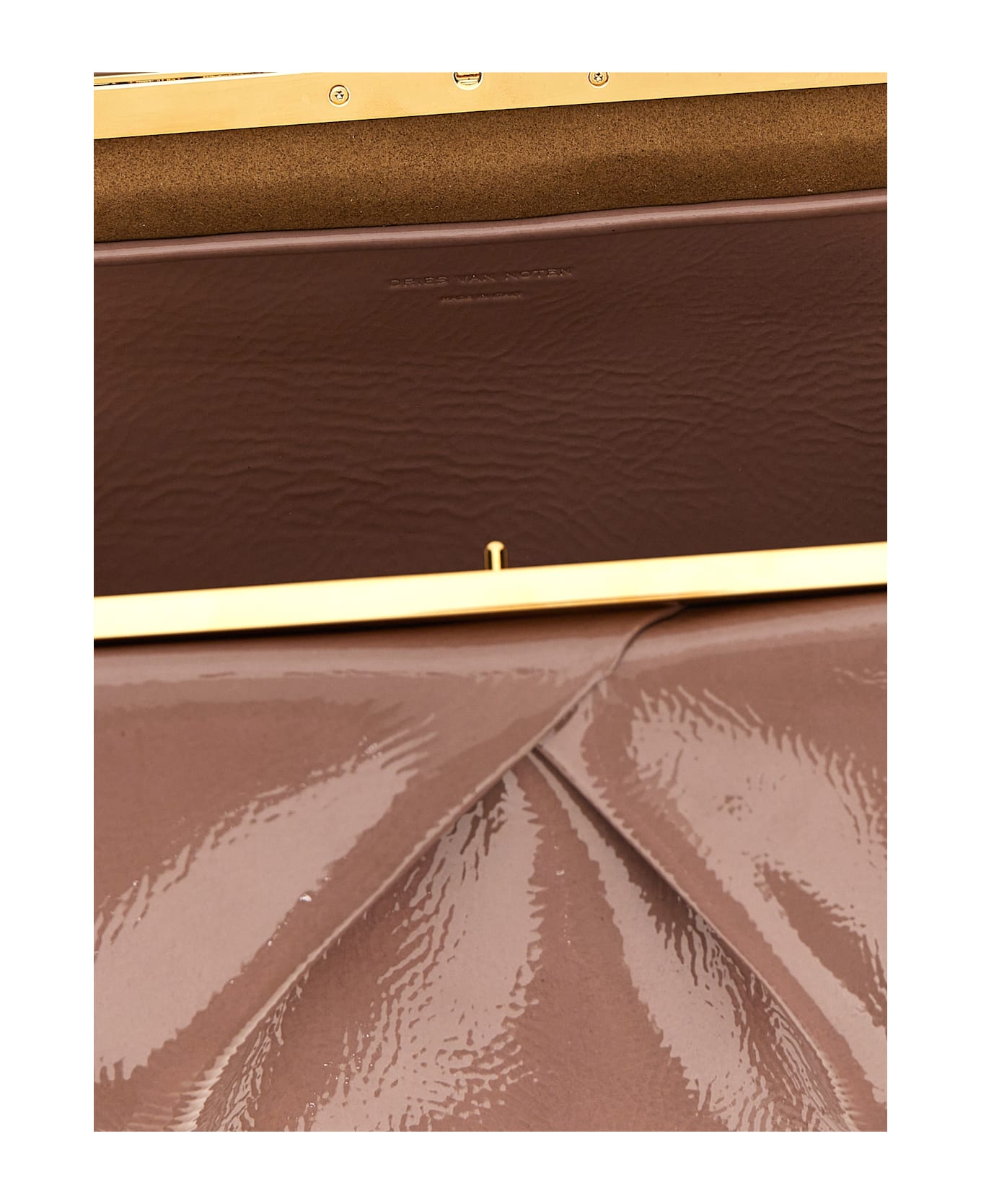 Dries Van Noten Patent Clutch - Pink