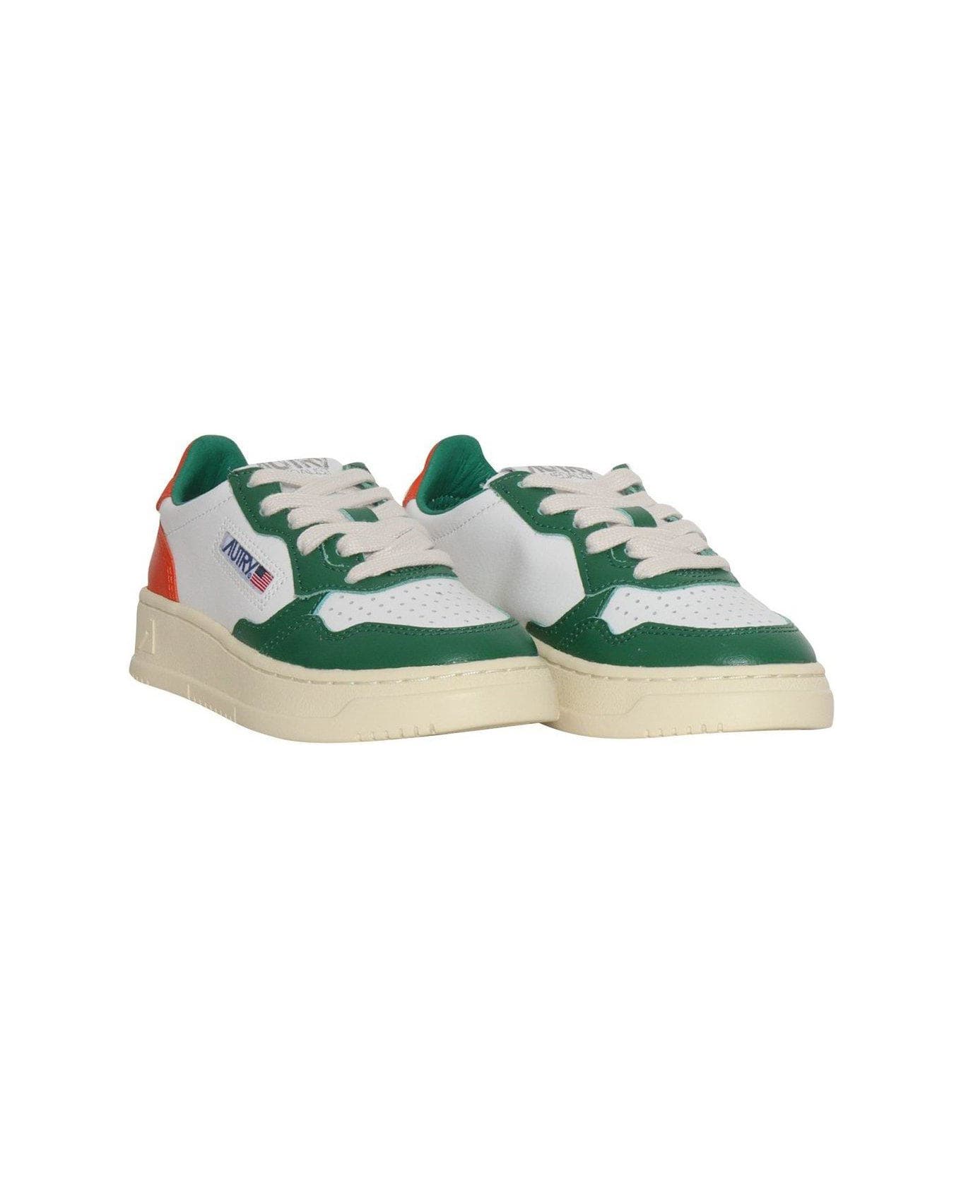 Autry Medalist Logo Patch Sneakers - Bianco