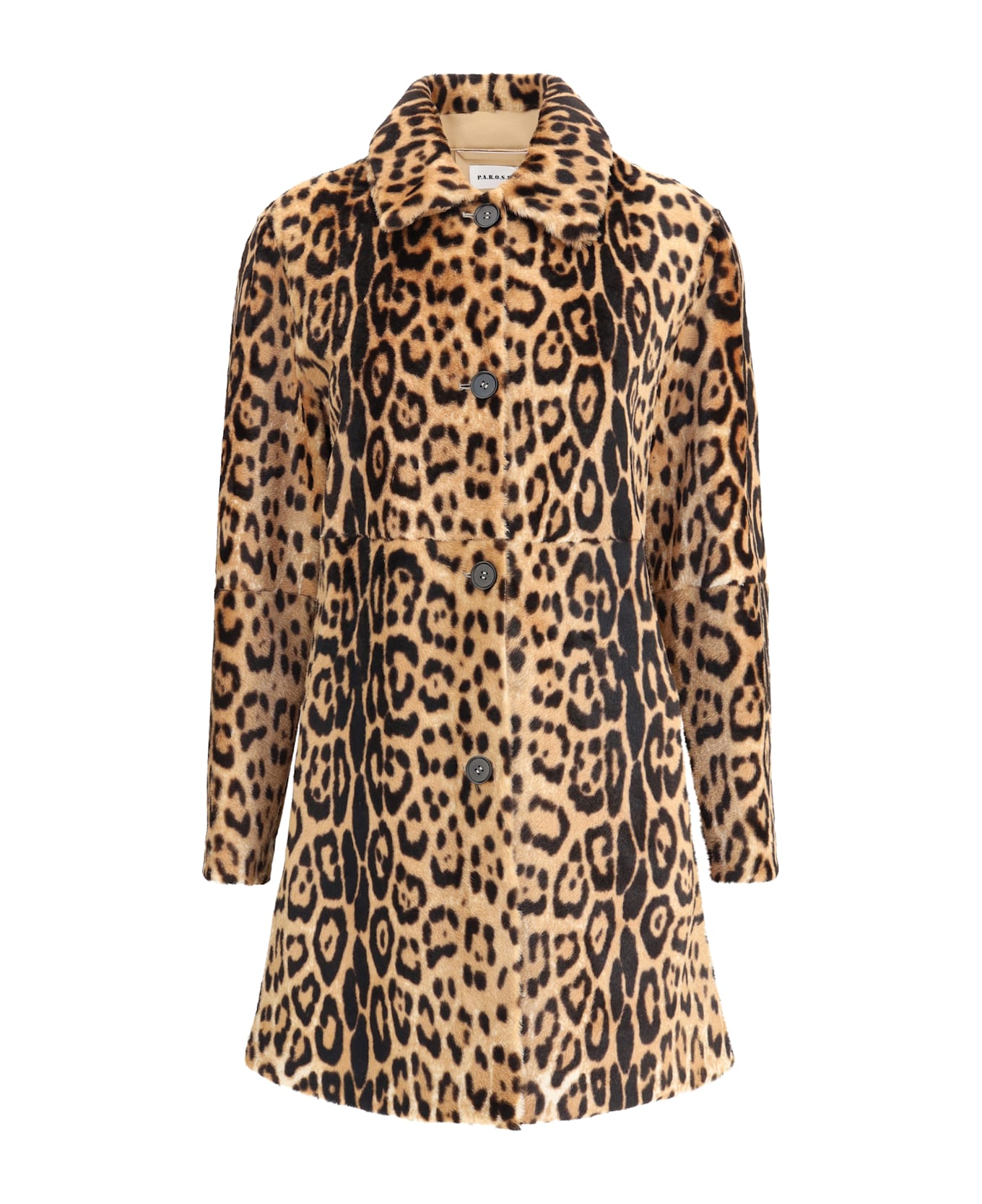 Parosh Leopard-print Coat - MULTICOLOUR