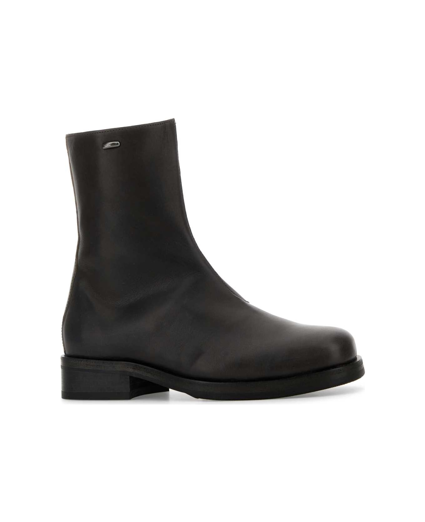 Our Legacy Chocolate Leather Camion Ankle Boots - PHANTOM TENSILE CATTLE HIDE