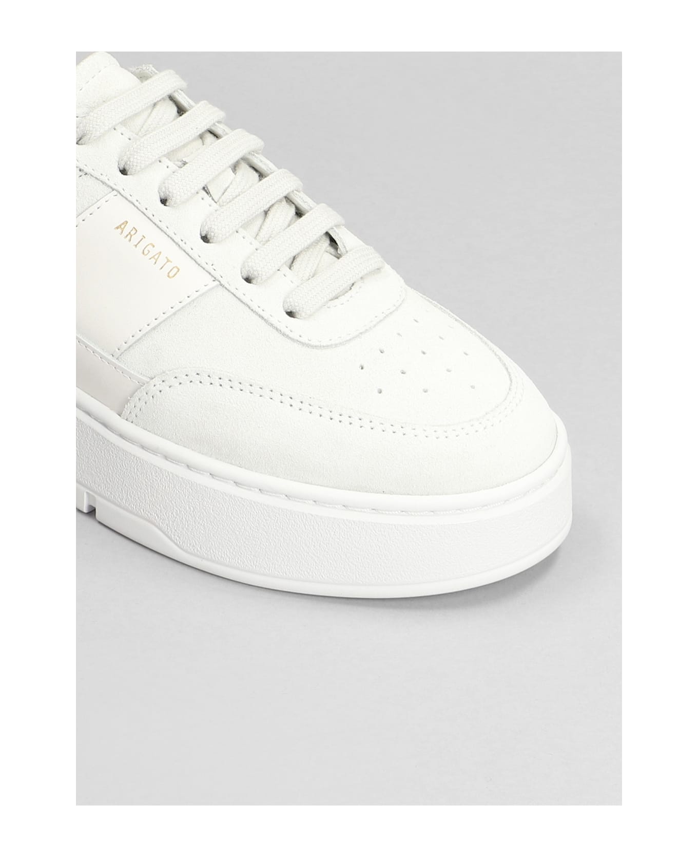 Axel Arigato Orbit Vintage Sneakers In White Round - white