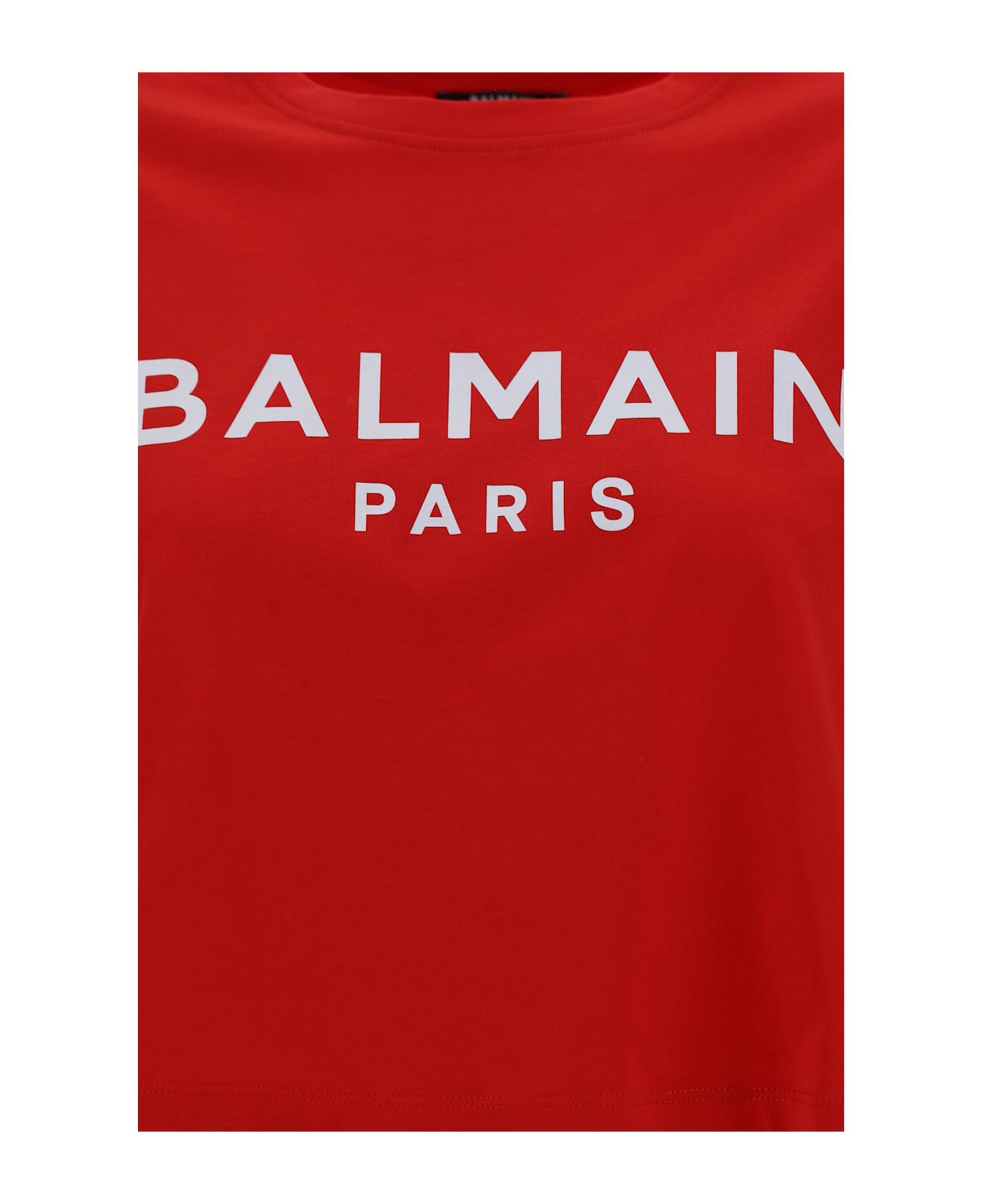 Balmain T-shirt - Rouge/blanc