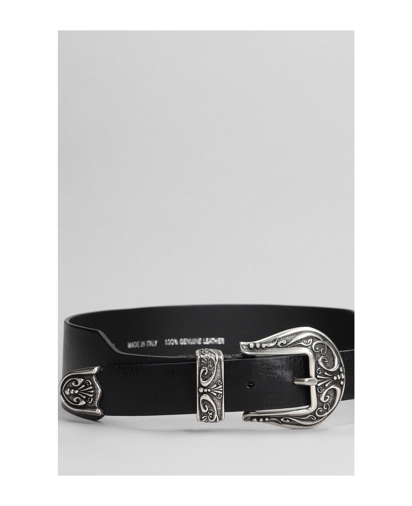 Golden Goose Belts In Black Leather - black