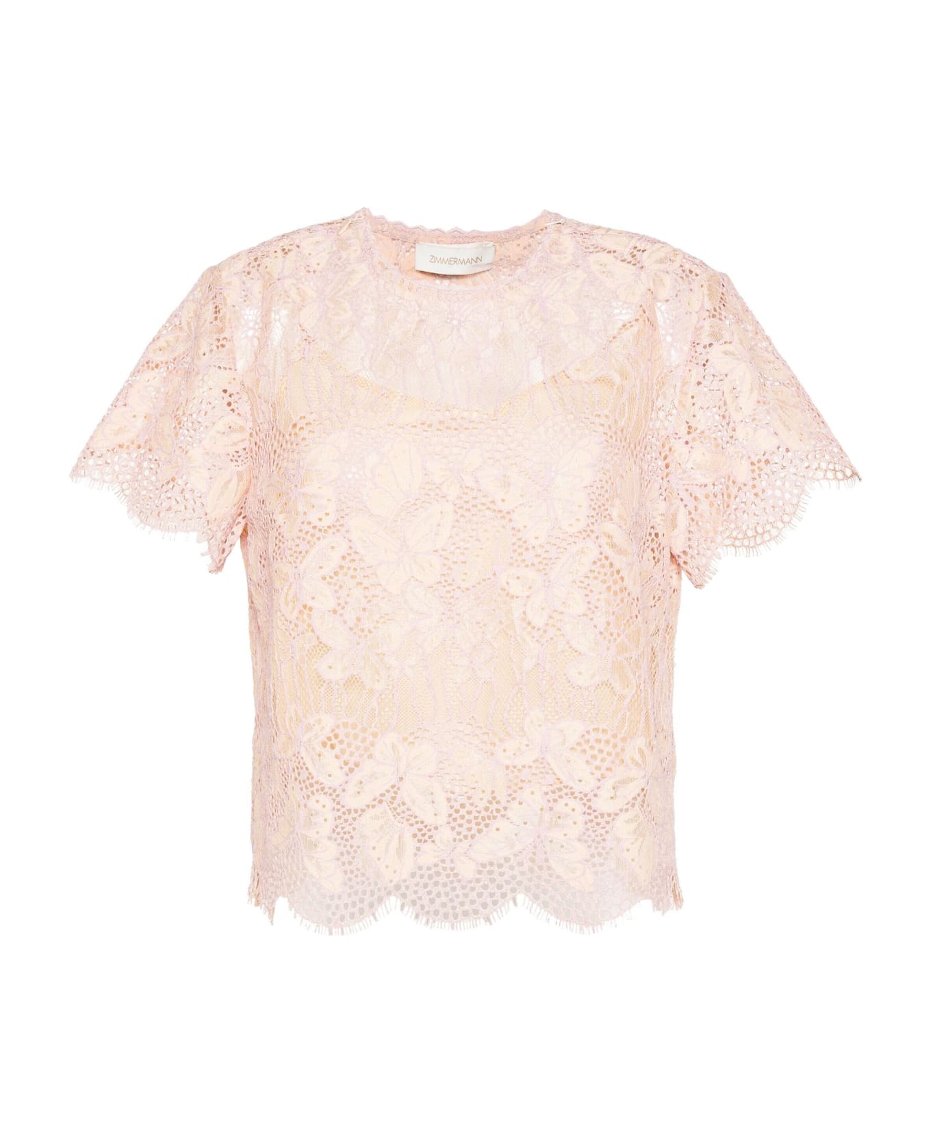 Zimmermann Top M/m In Pizzo - Orc Orchid トップス