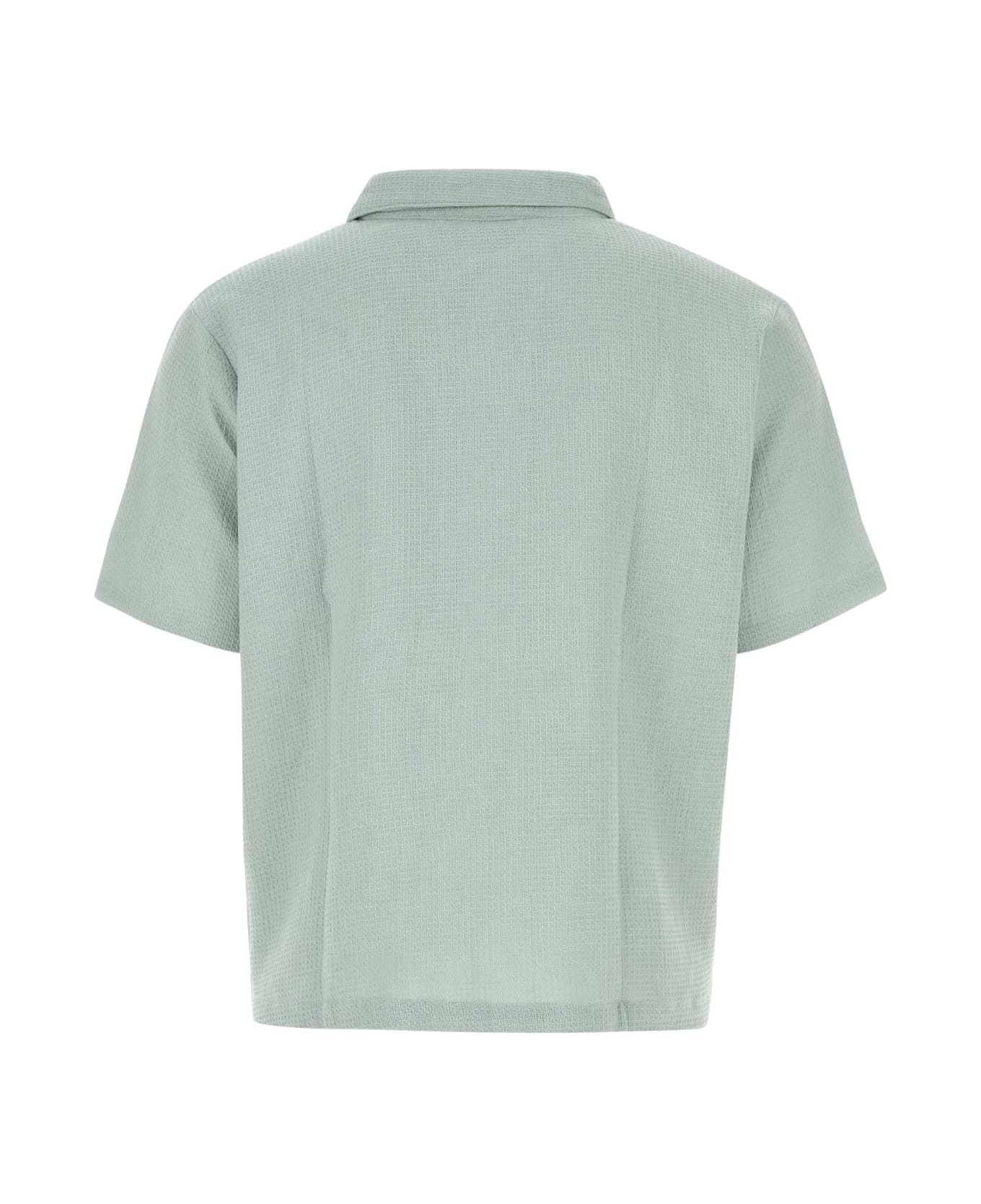 Gimaguas Sage Green Cotton Sunny Shirt - GREYBLACK