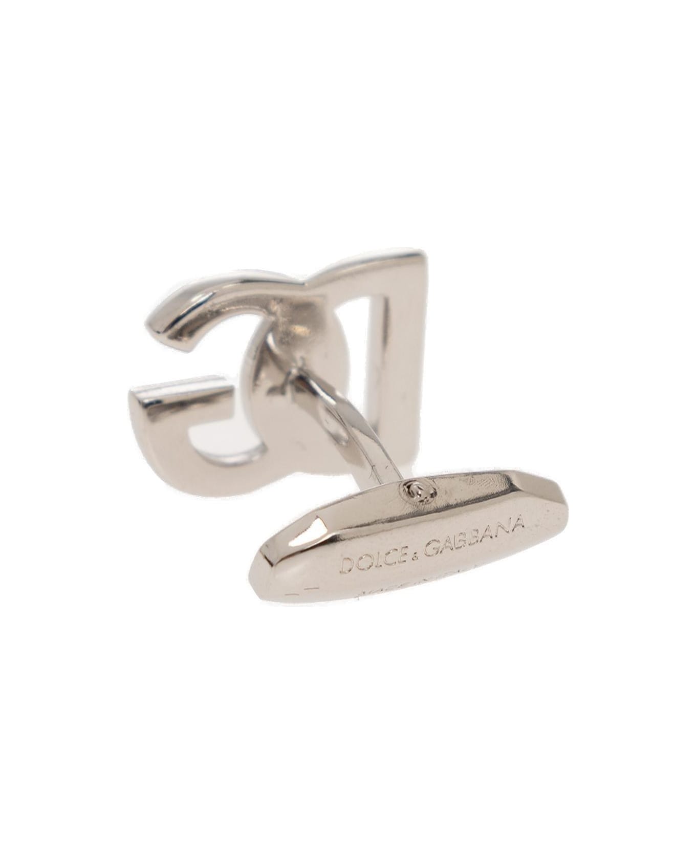 Dolce & Gabbana Logo Plaque Cufflinks - SILVER