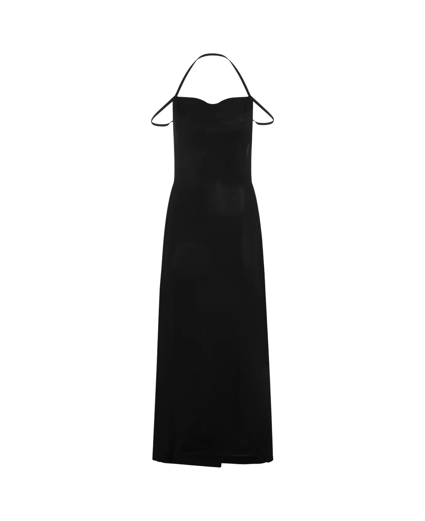 Marine Serre Thong Long Dress - Black