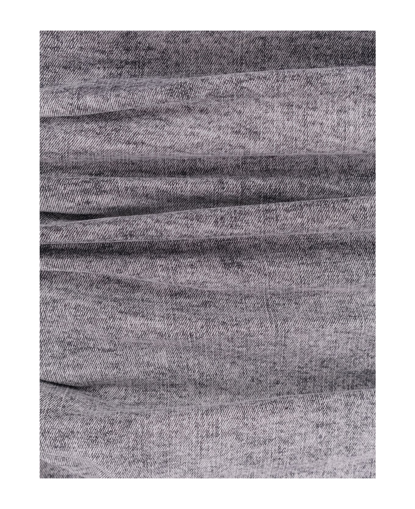 Elisabetta Franchi Denim Mini Dress - Grey