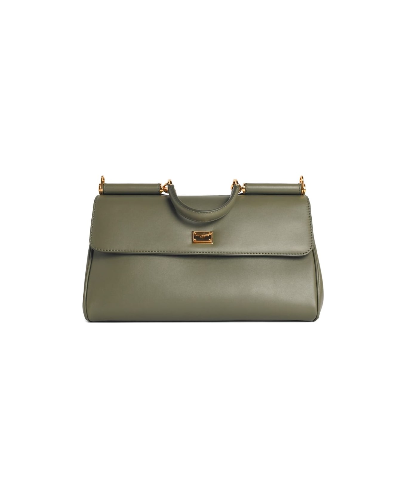 Dolce & Gabbana My Sicily Soft Leather Handbag - Green