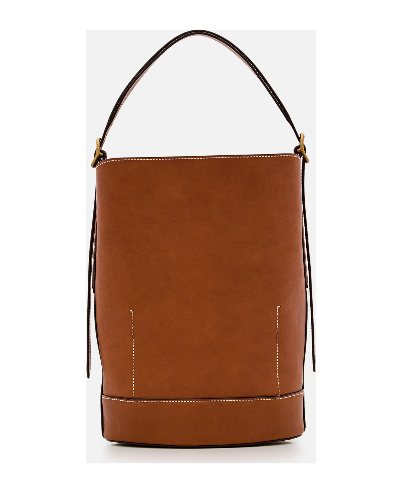 Polo Ralph Lauren Medium Bucket Leather Shoulder Bag - Brown
