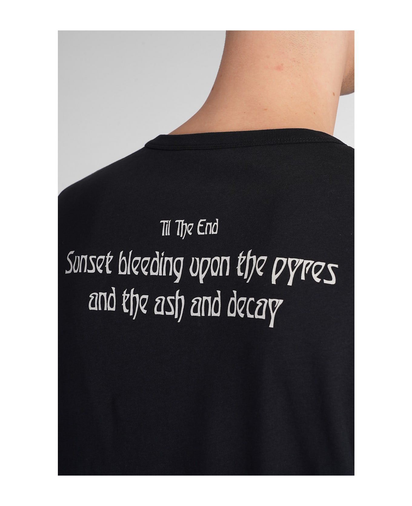 Ann Demeulemeester T-shirt In Black Cotton - black
